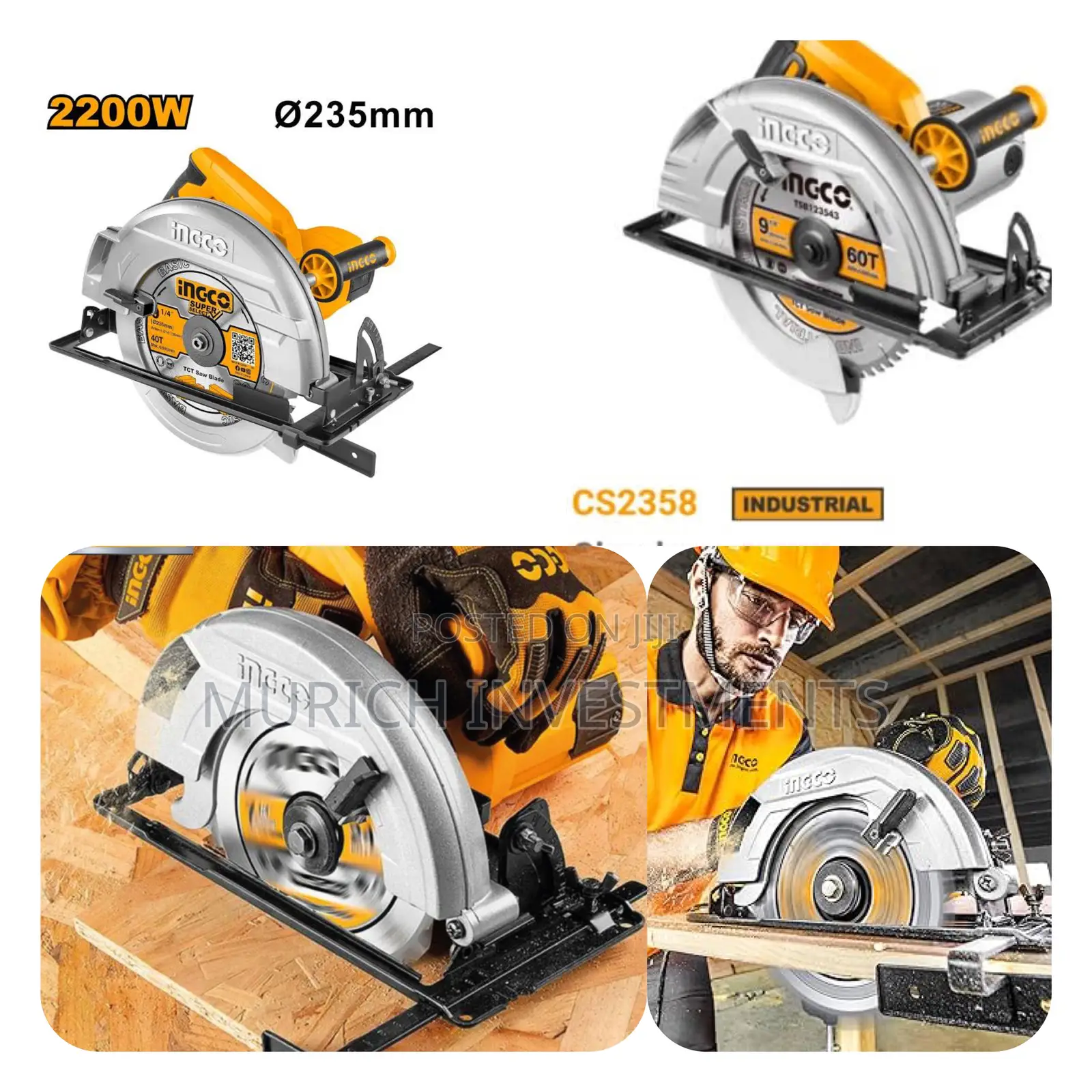 Ingco Circular Saw 2200W 235mm CS2358