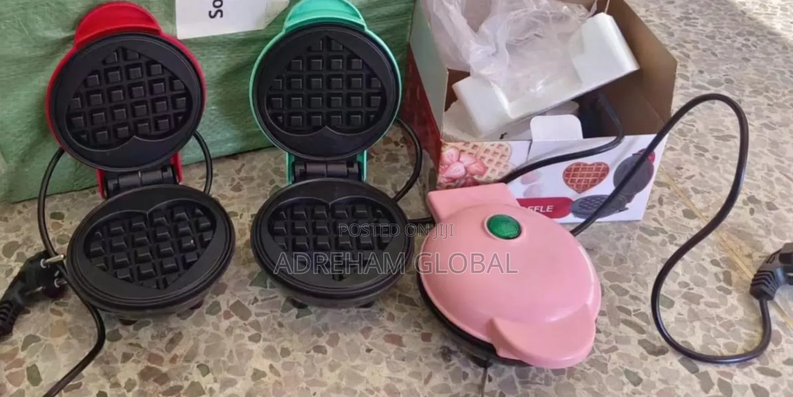 Love Shape Mini Electric Waffle Maker