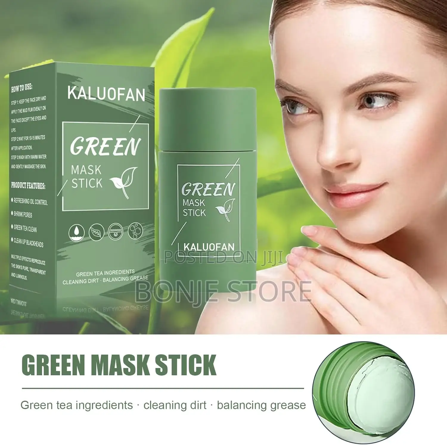 Green Mask Stick - Removes All Blackheads Whiteheads Spot
