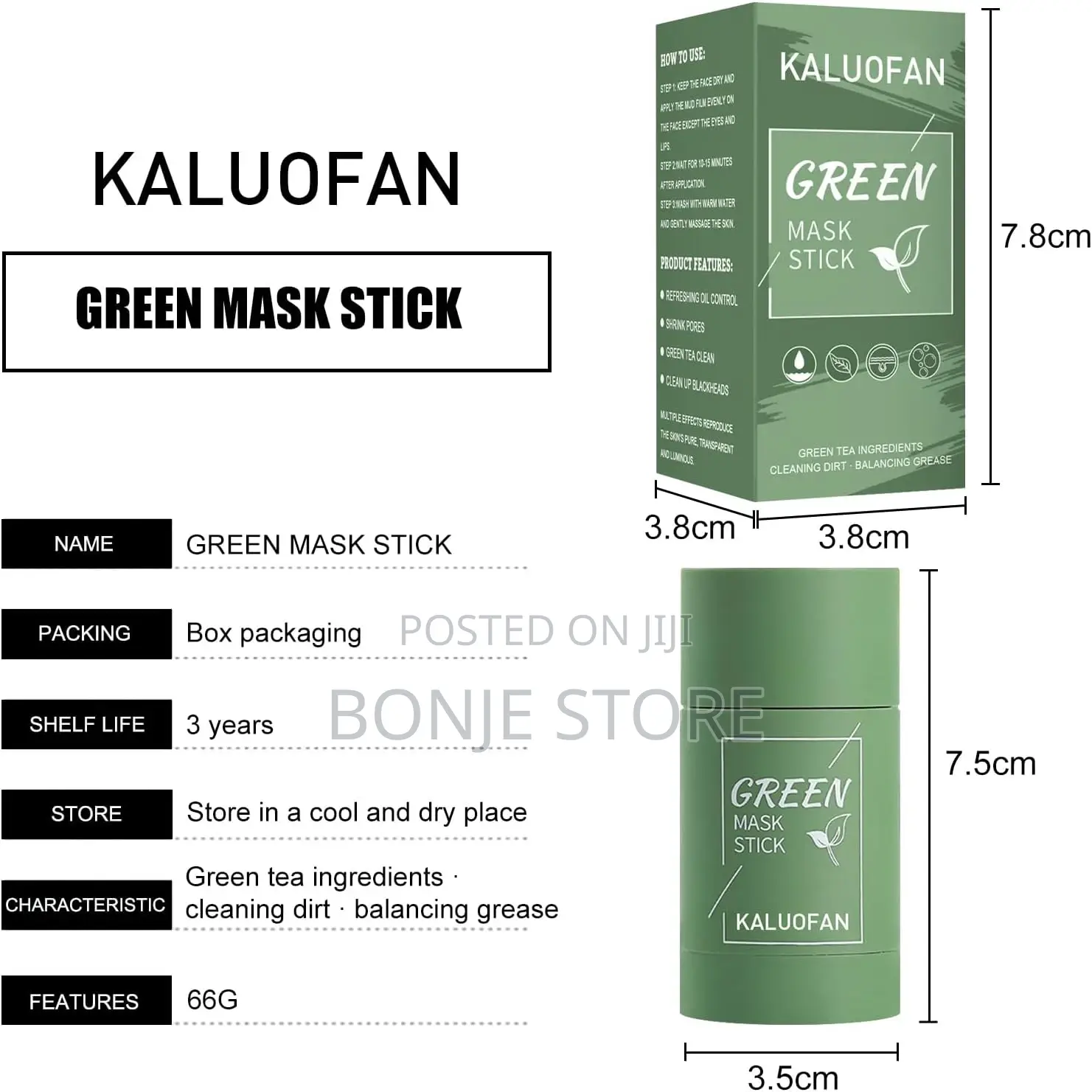 Green Mask Stick - Removes All Blackheads Whiteheads Spot