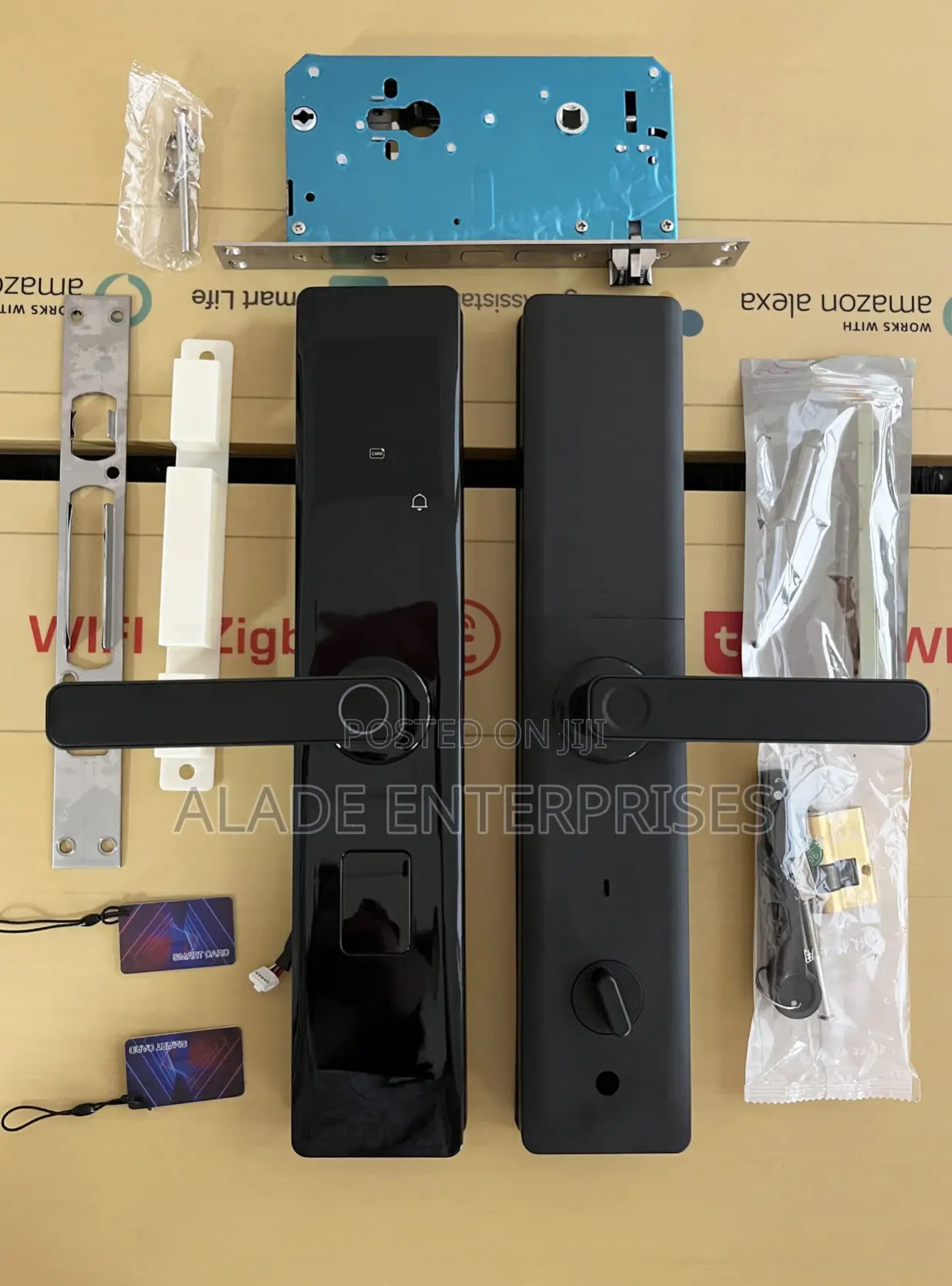TUYA WIFI Aluminium Alloy Keyles Entry Electric Digital Lock