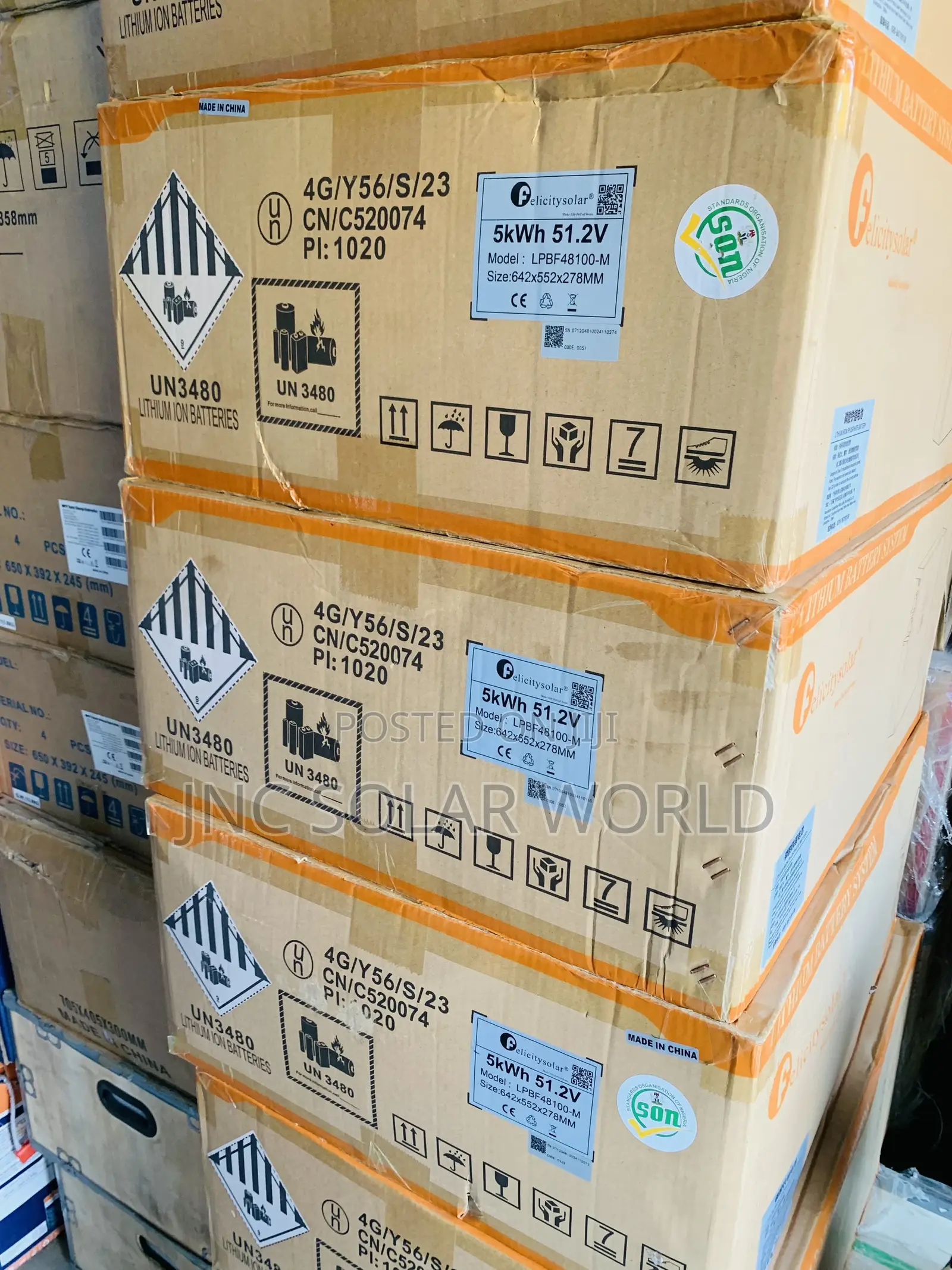Felicity 5kwh/51.2v Lithium Ion Battery