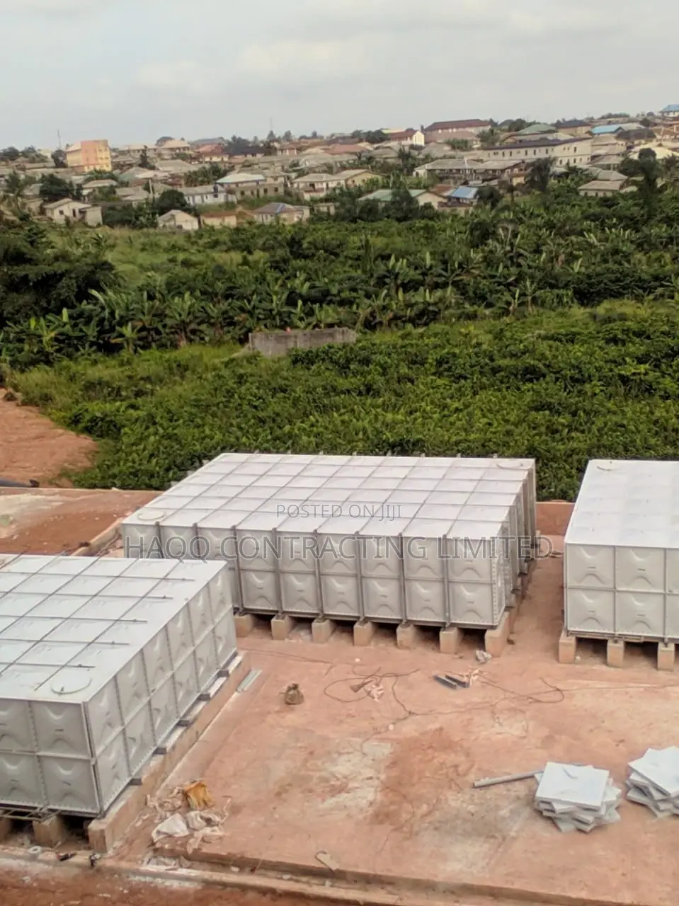 Water Storage Tank Fabrication, 40,000 Litres Above