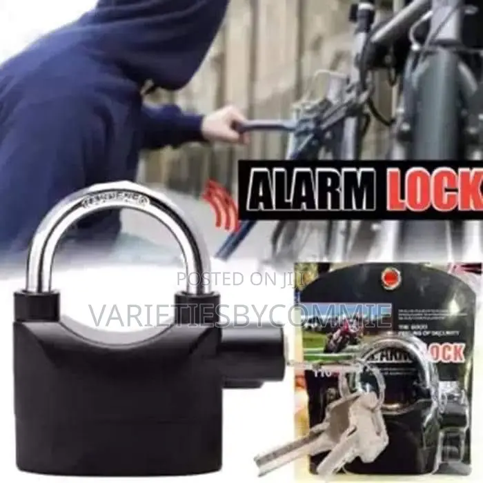 Anti-Theft Security Alarm Padlock (With Loud Siren/Padlock)