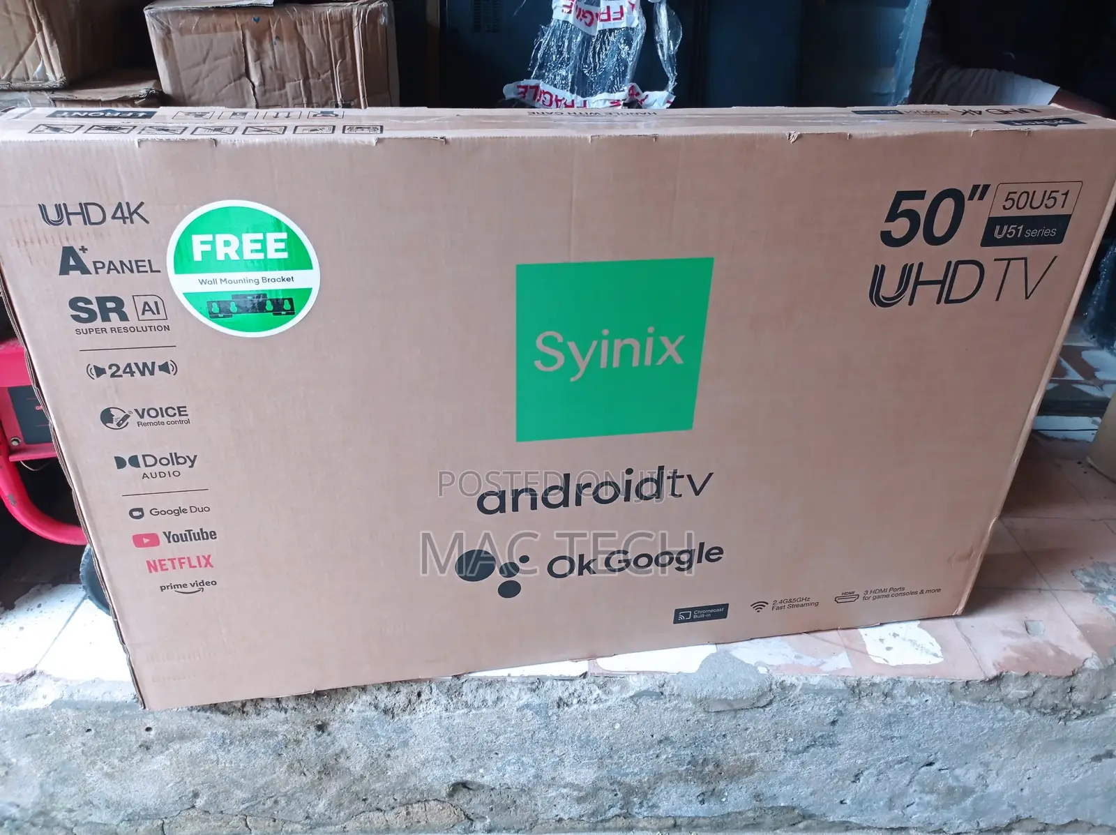 50 Inches Syinix Android Smart Tv