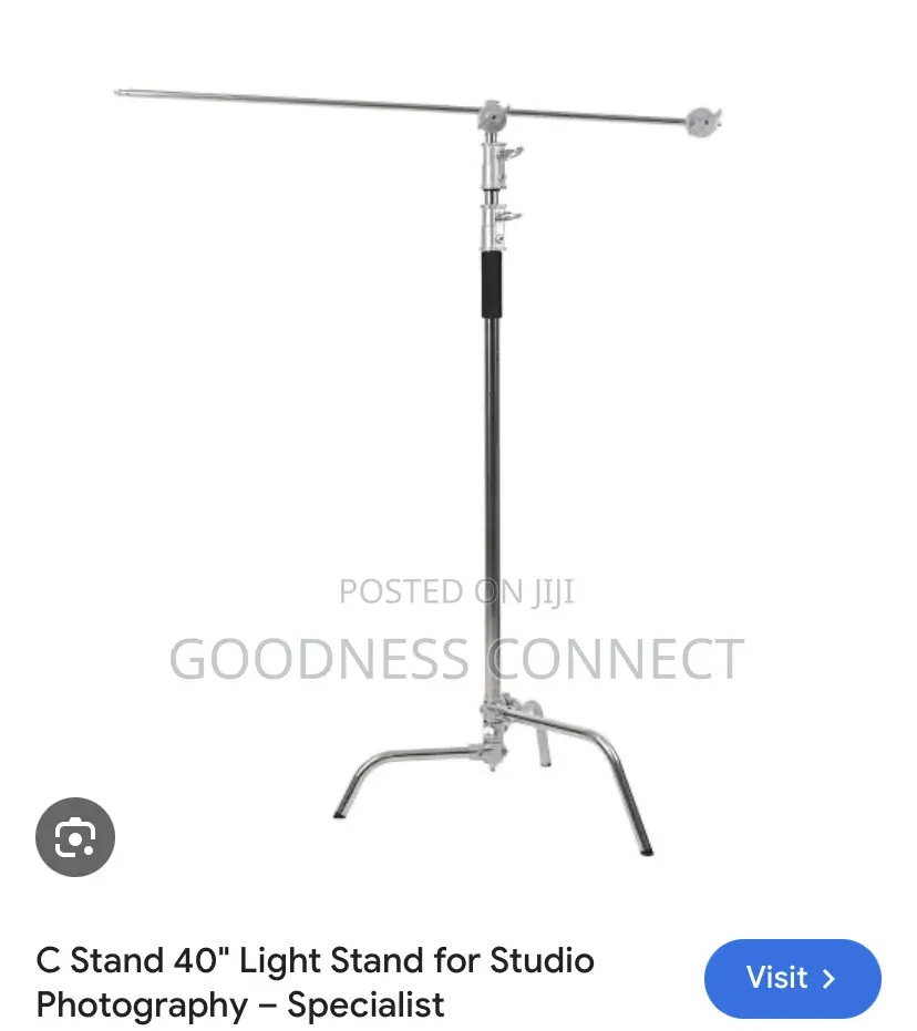 Stainless C Stand + Arm Boom