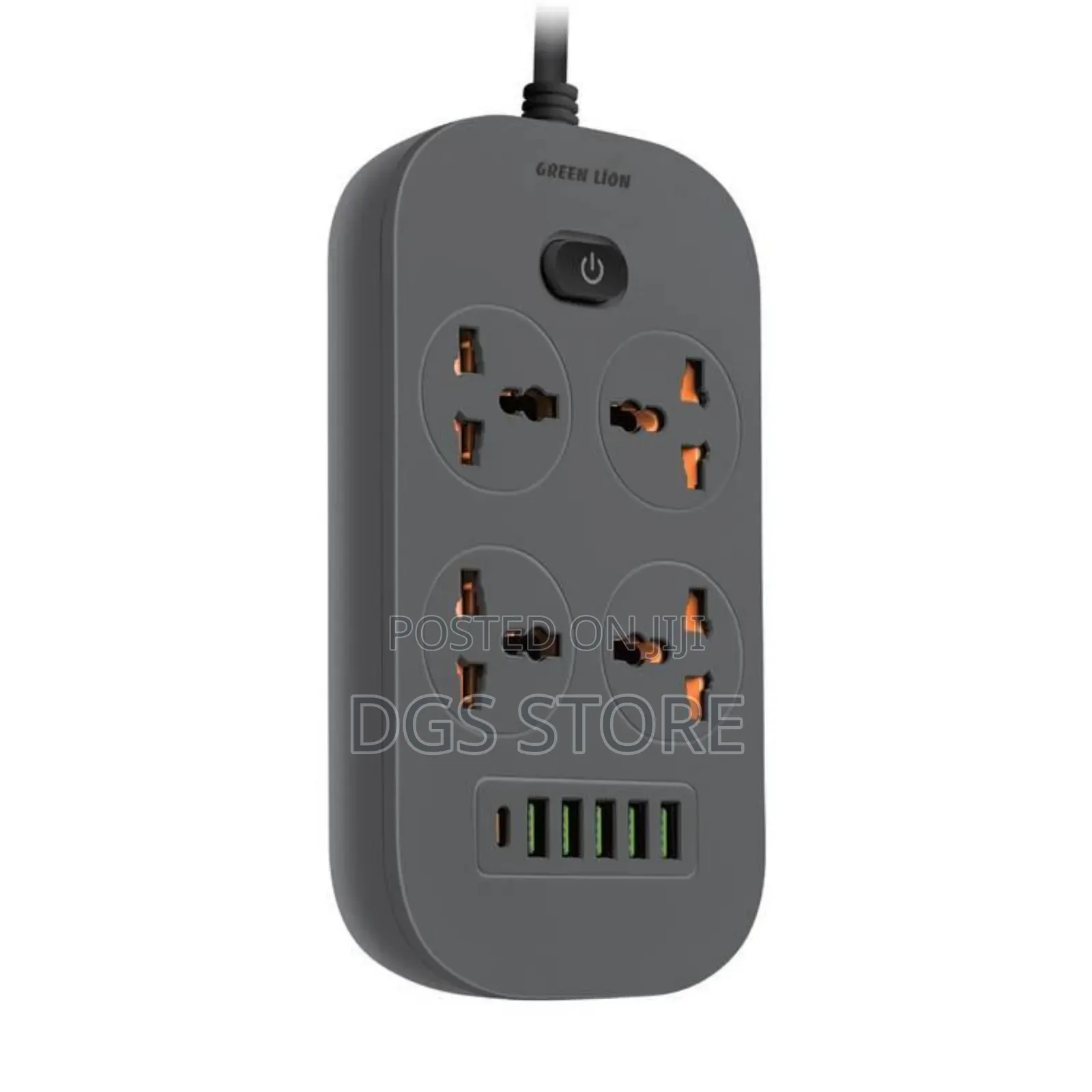 Green Lion Power Socket 5 USB a 1 Type C Port 2500w Charger