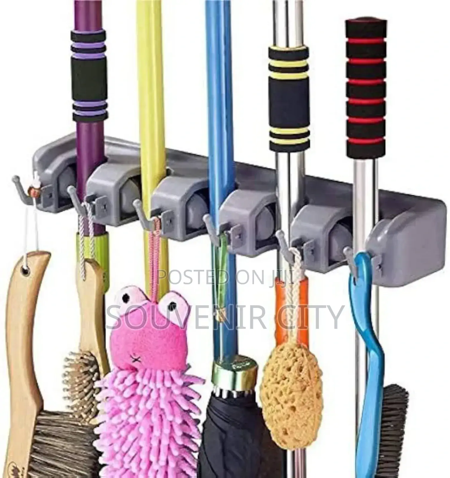 Multipurpose Wall Mounted Mop and Broom Holder