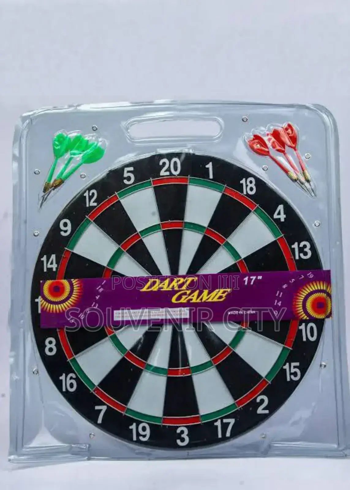 Dual 18 Inch Metal Dart Board With Needle