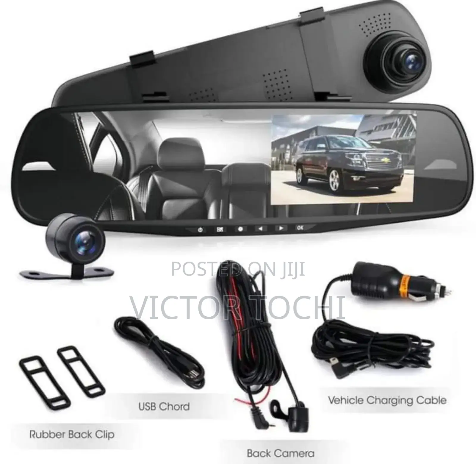 Car Inner Mirror DVR Screen With Camera