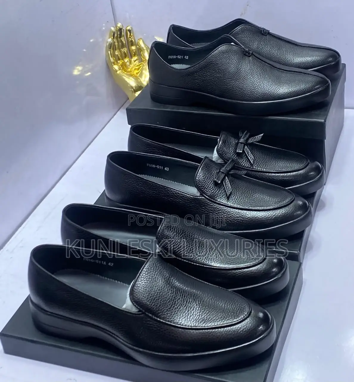 Original Prada Men Leather Loafers Shoes Collections