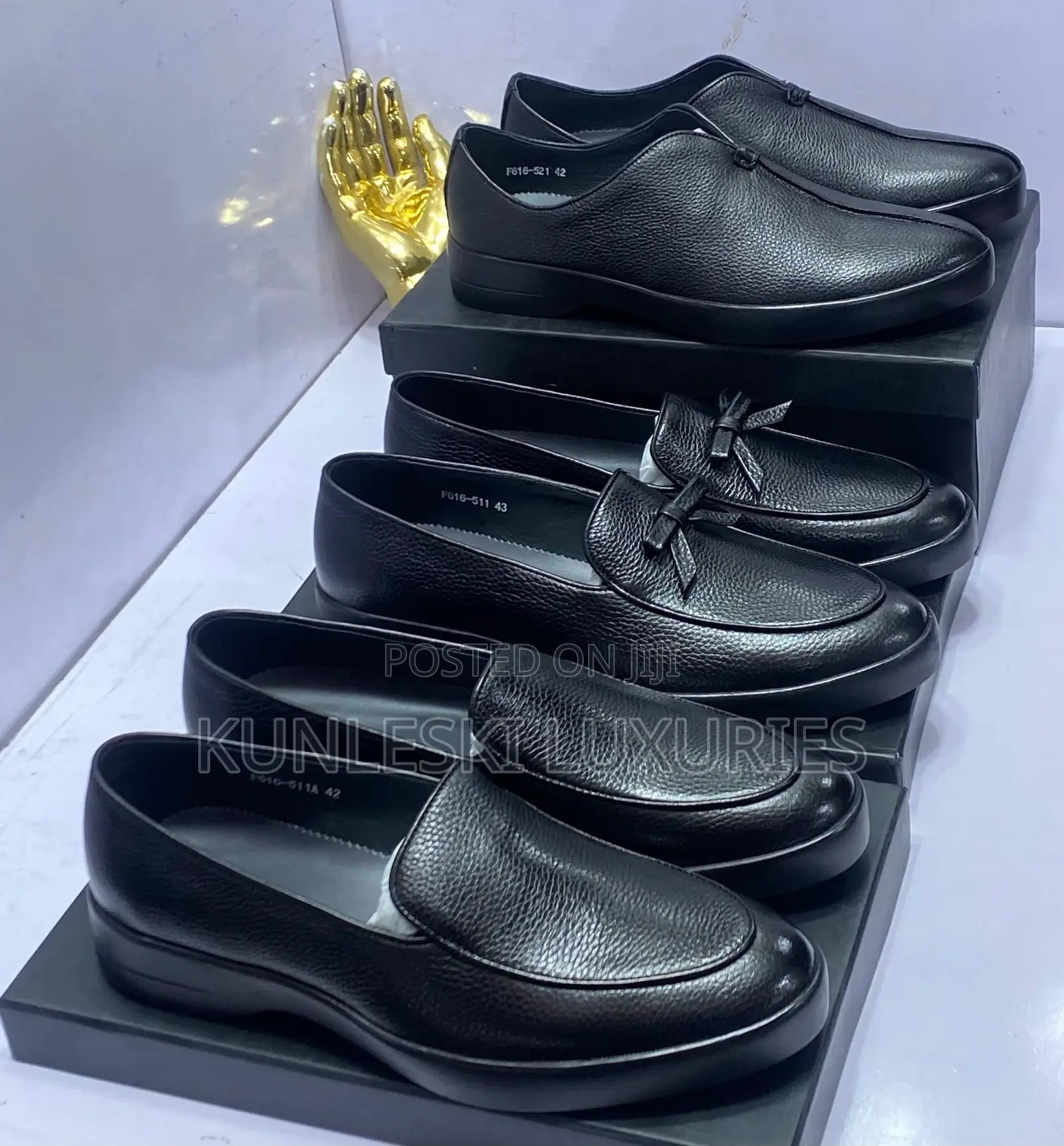 Original Prada Men Leather Loafers Shoes Collections
