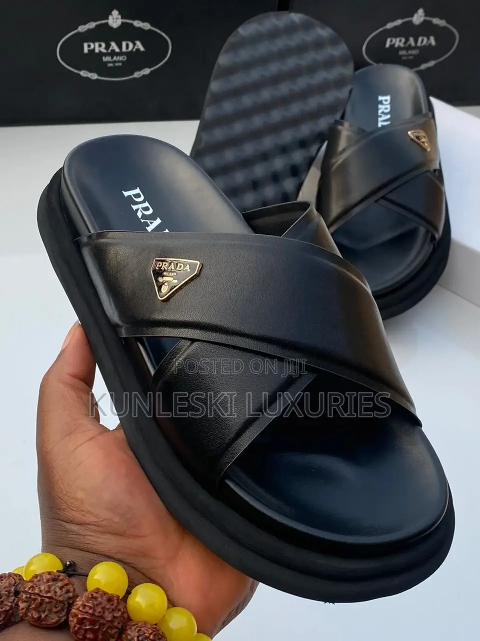 Original Prada Men Slippers / Sandals Collections