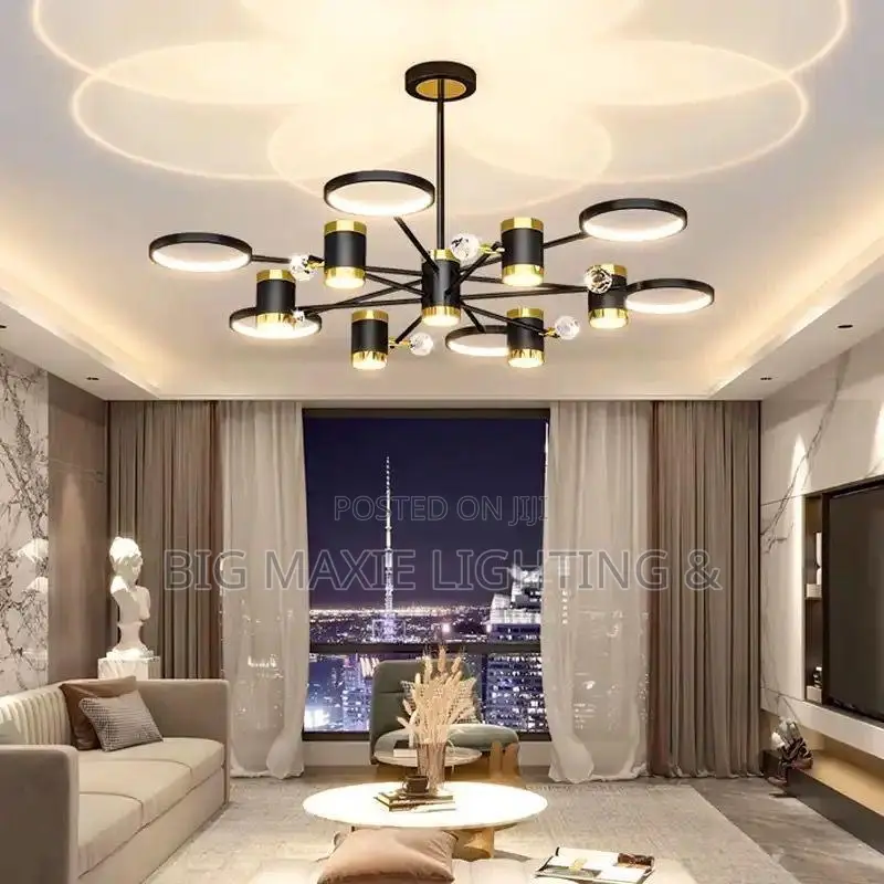 Dimmable LED Pendant Light Sputnik Chandelier