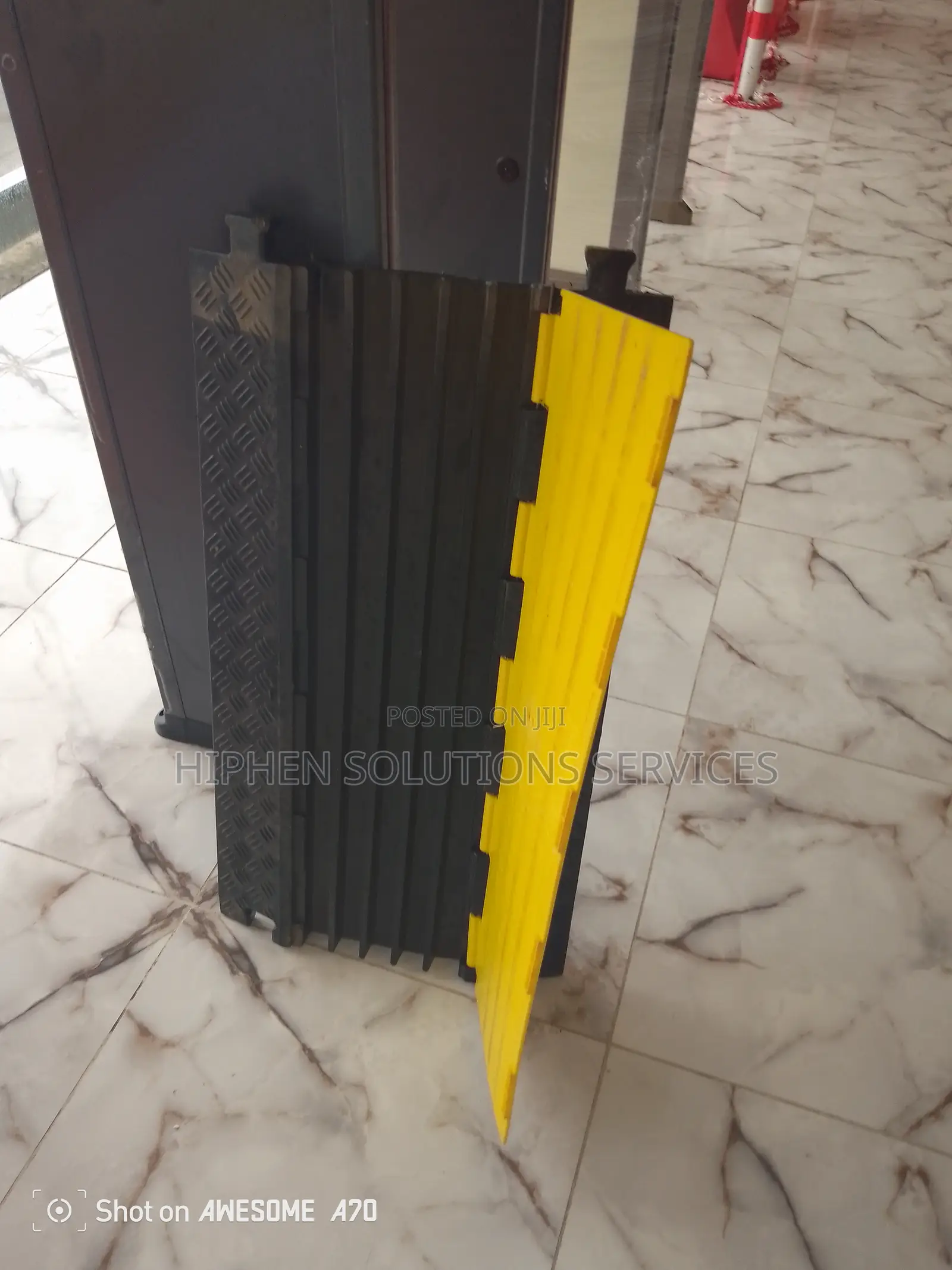 1M 2channel Rubber Speed Hump Cable Cover - Heavy Duty