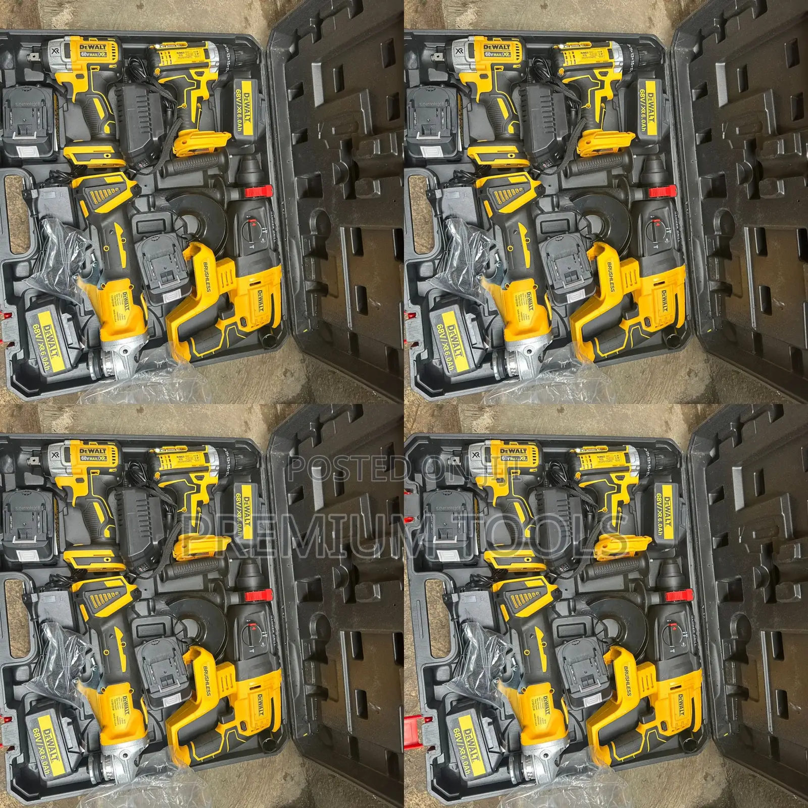 4in1 68v Grinder Hammer Drill, Screw Impact Wrench