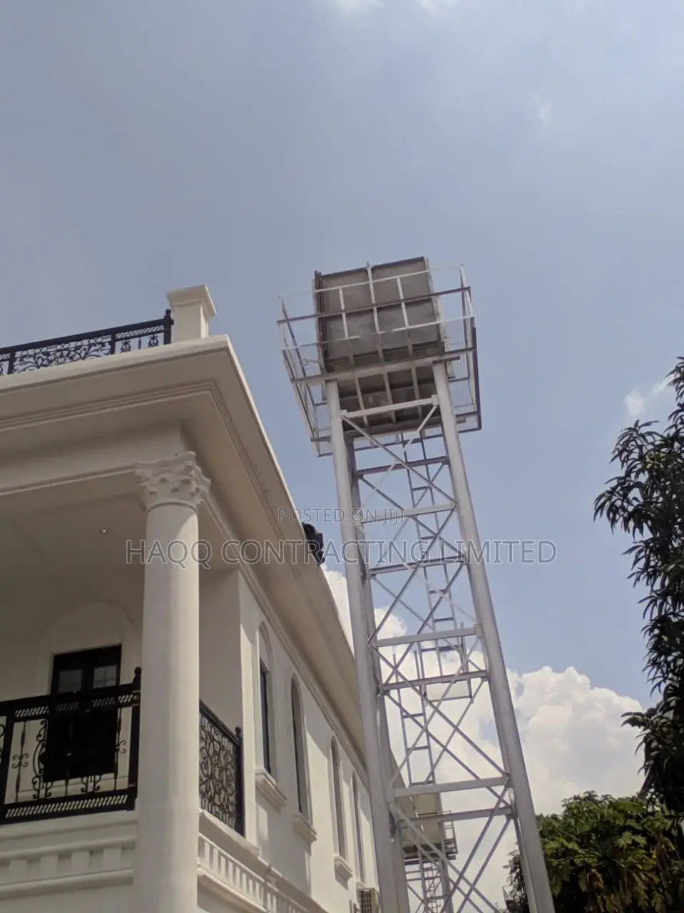20ft, 40ft, Water Scaffold With Water Tank Construction