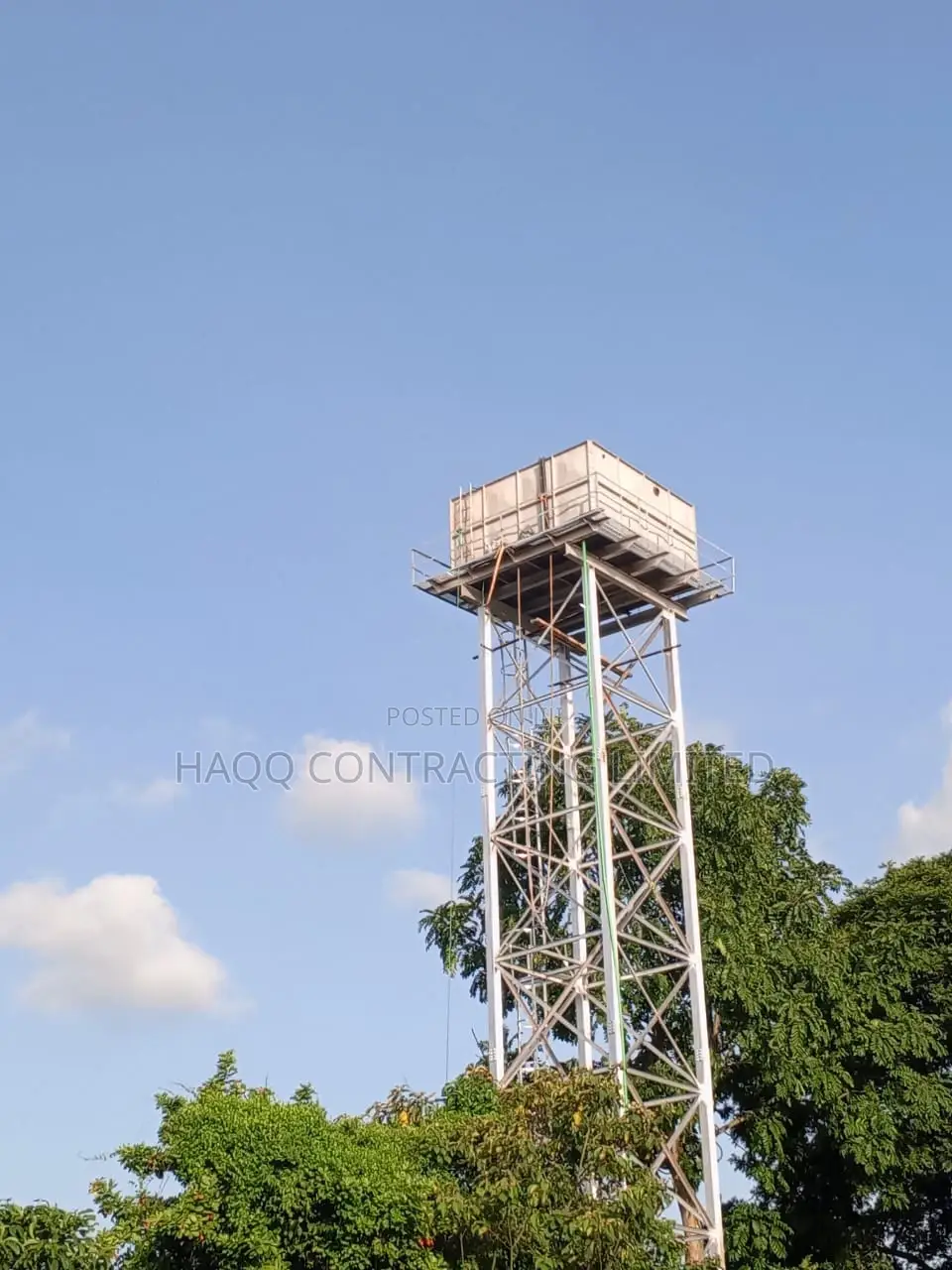 20ft, 40ft, Water Scaffold With Water Tank Construction
