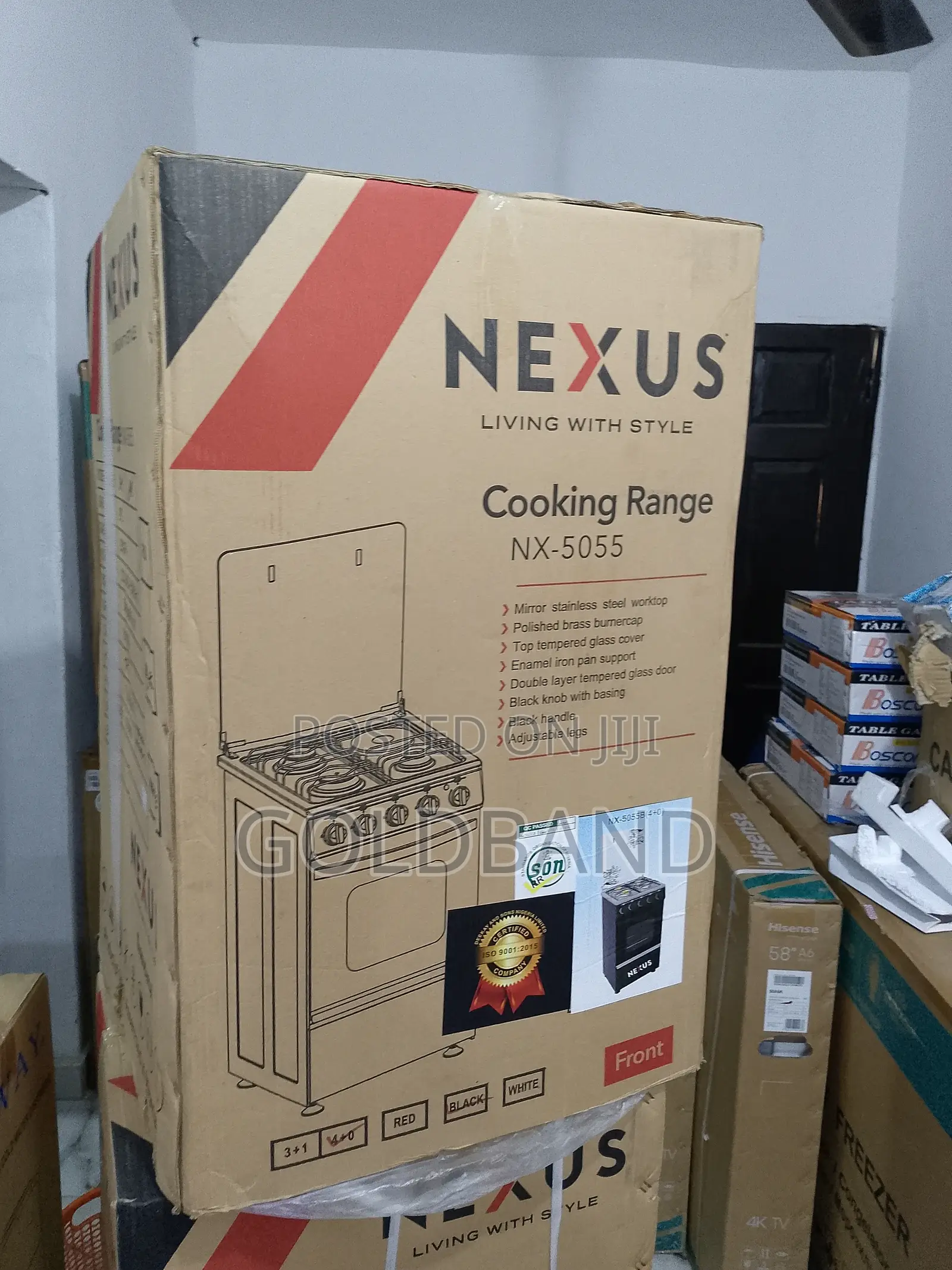 Affordable 4burner + Oven Cooker Nx-5055