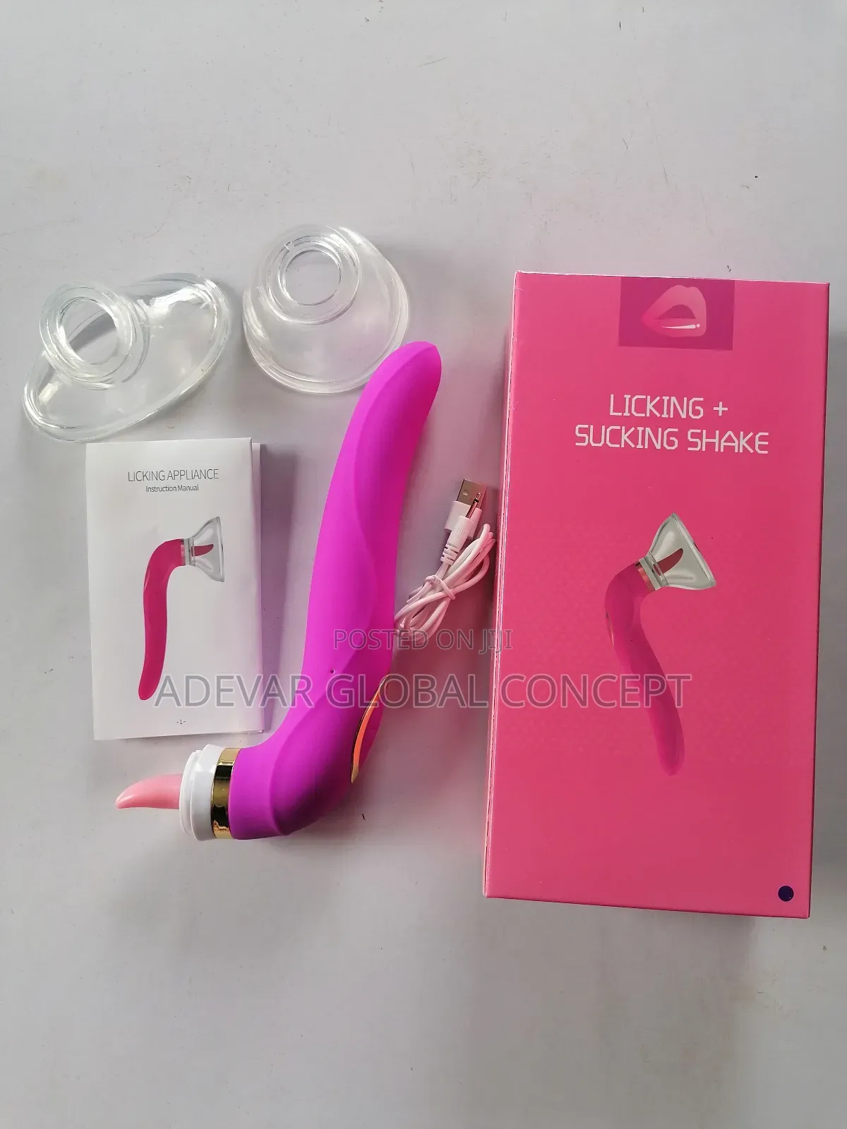 Tongue Licking and Sucking Shake Vibrator Sex Toy for Women
