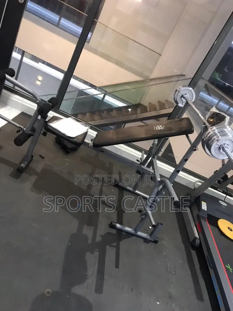 Weight Lifting Bench With 50kg Dumbbell