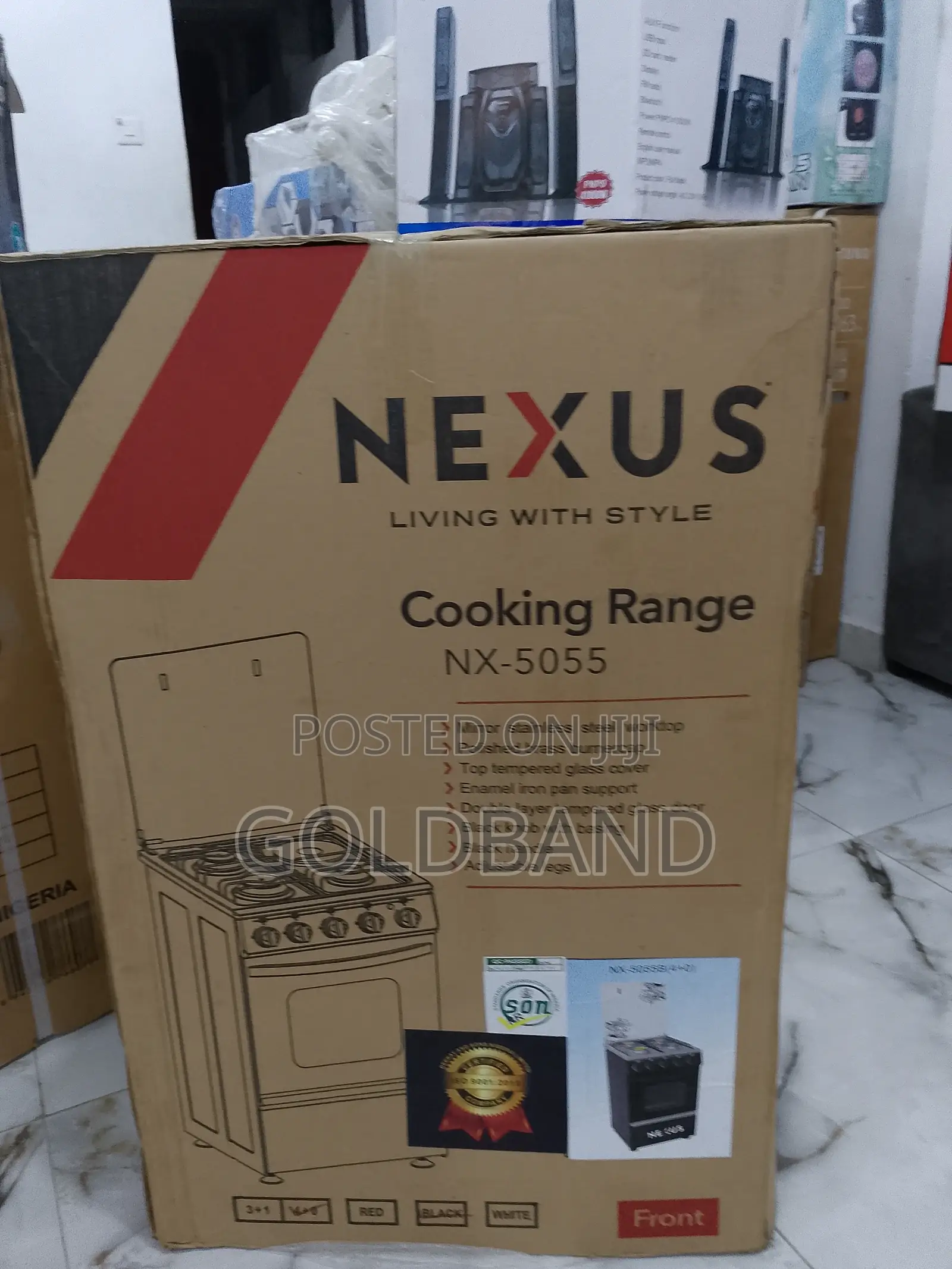 "NX-5055" Affordable 4burner + Oven Cooking Range