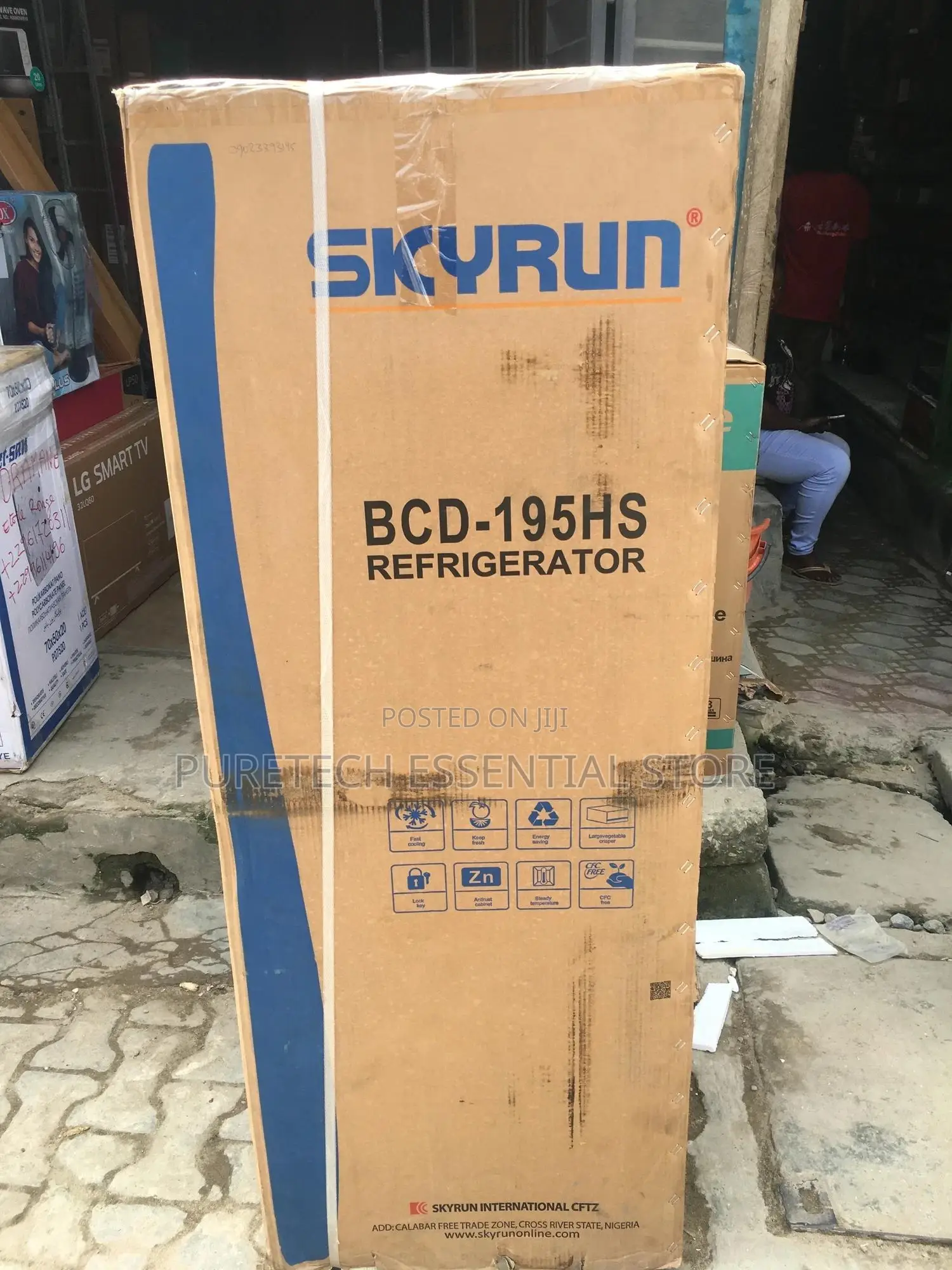 Skyrun Double Door Refrigerator BCD195HS