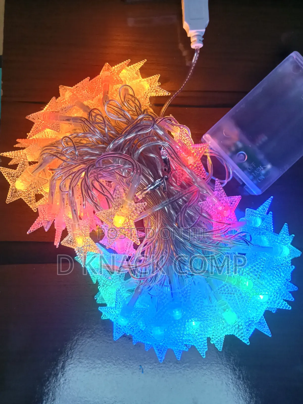 Colorful Atmosphere Star Rope Light For Indoor Decoration