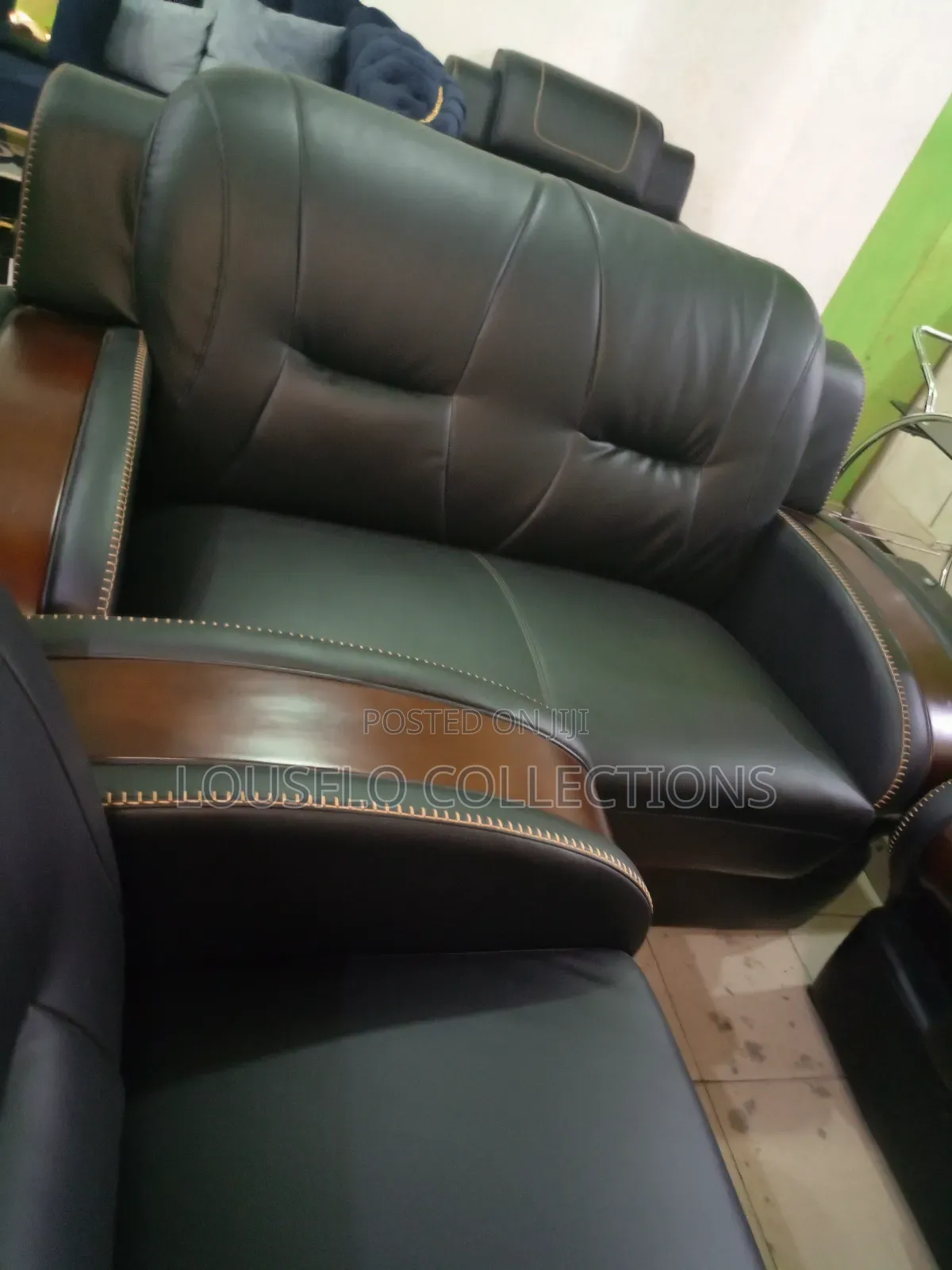 Seven Seaters Quality Italian Leather Sofa
