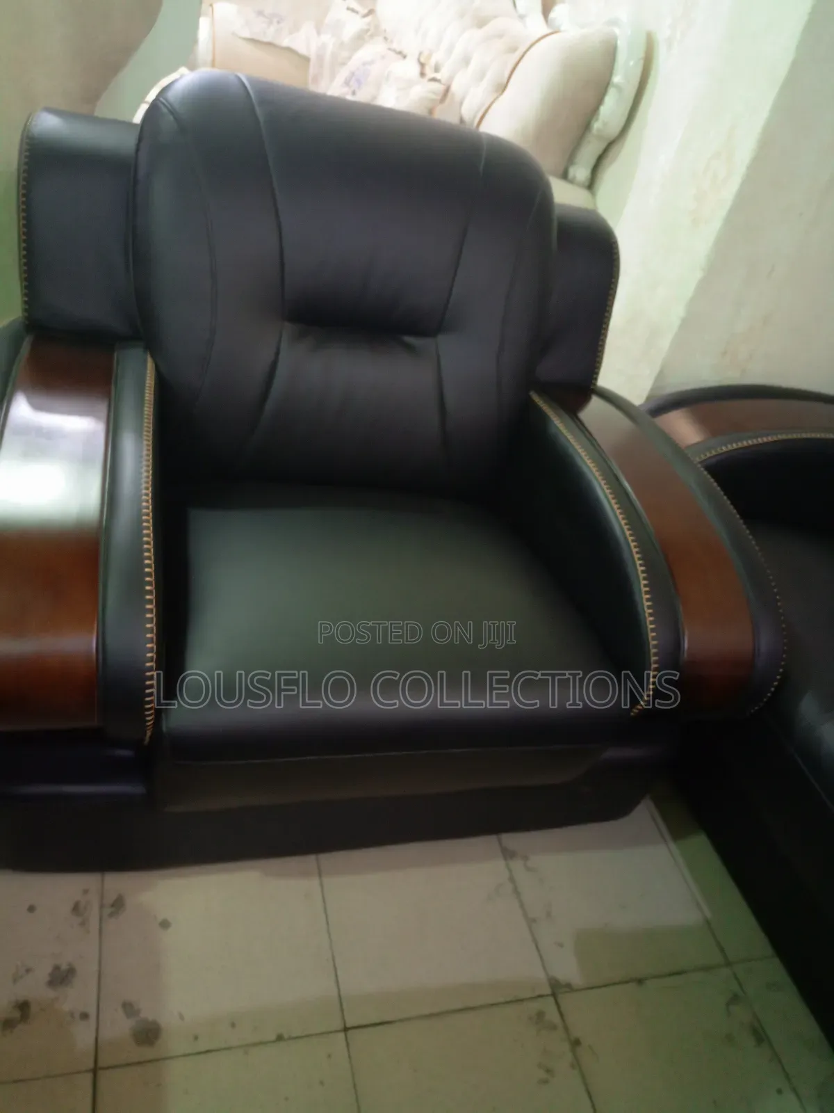 Seven Seaters Quality Italian Leather Sofa