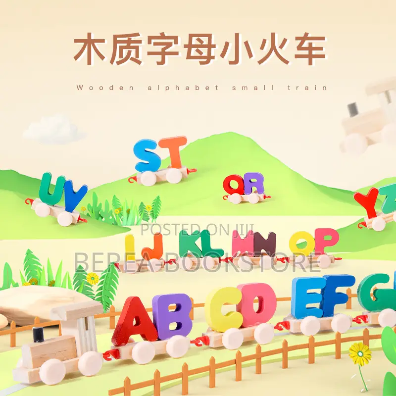 Alphabet Wooden Educational Train Toy