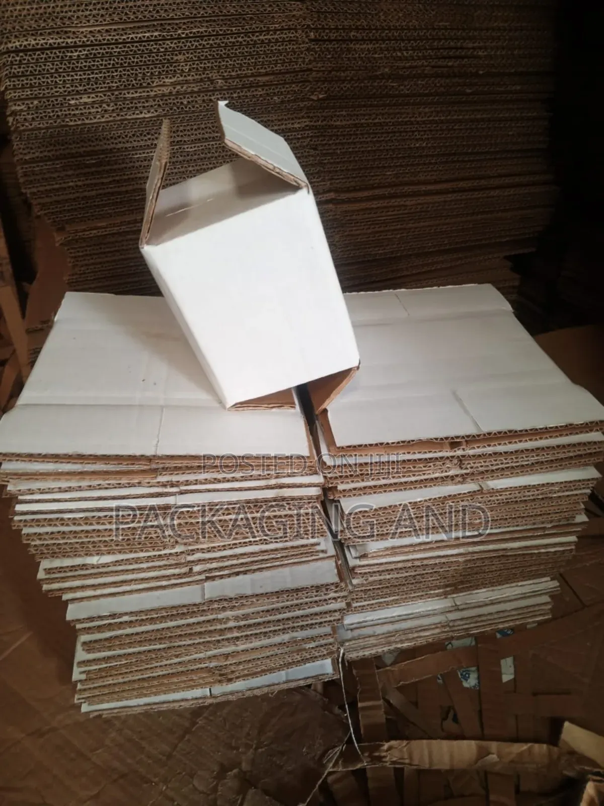 White and Brown Cartons for Your Products and Services