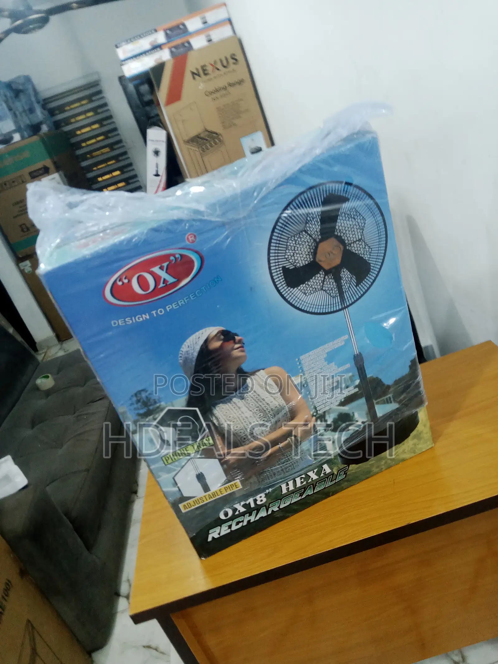 OX 18 Inches Rechargeable Standing Fan
