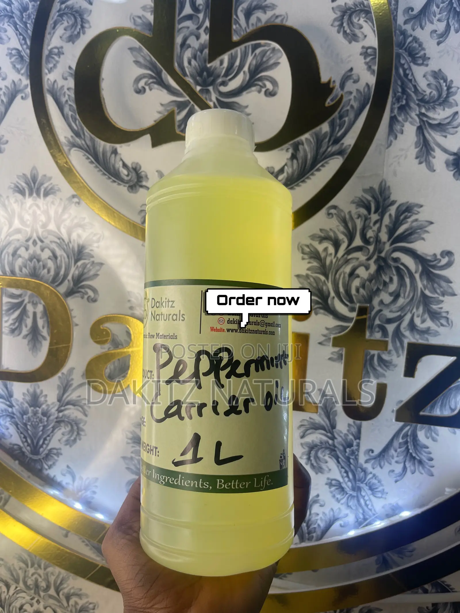 Peppermint Carrier Oil First Squeeze 1liter