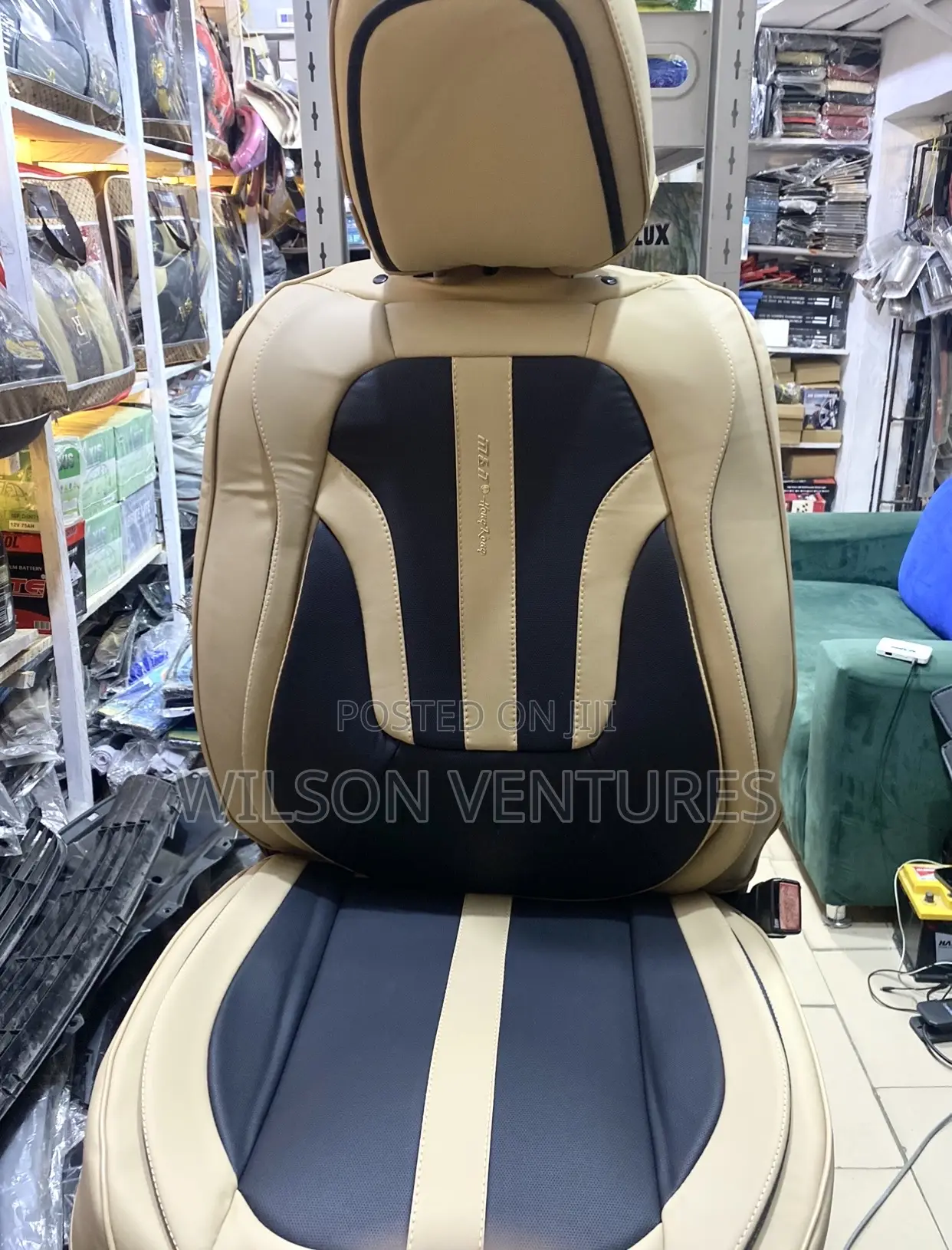 Follow Come 7 Seater Highlander Seat Cover Cream