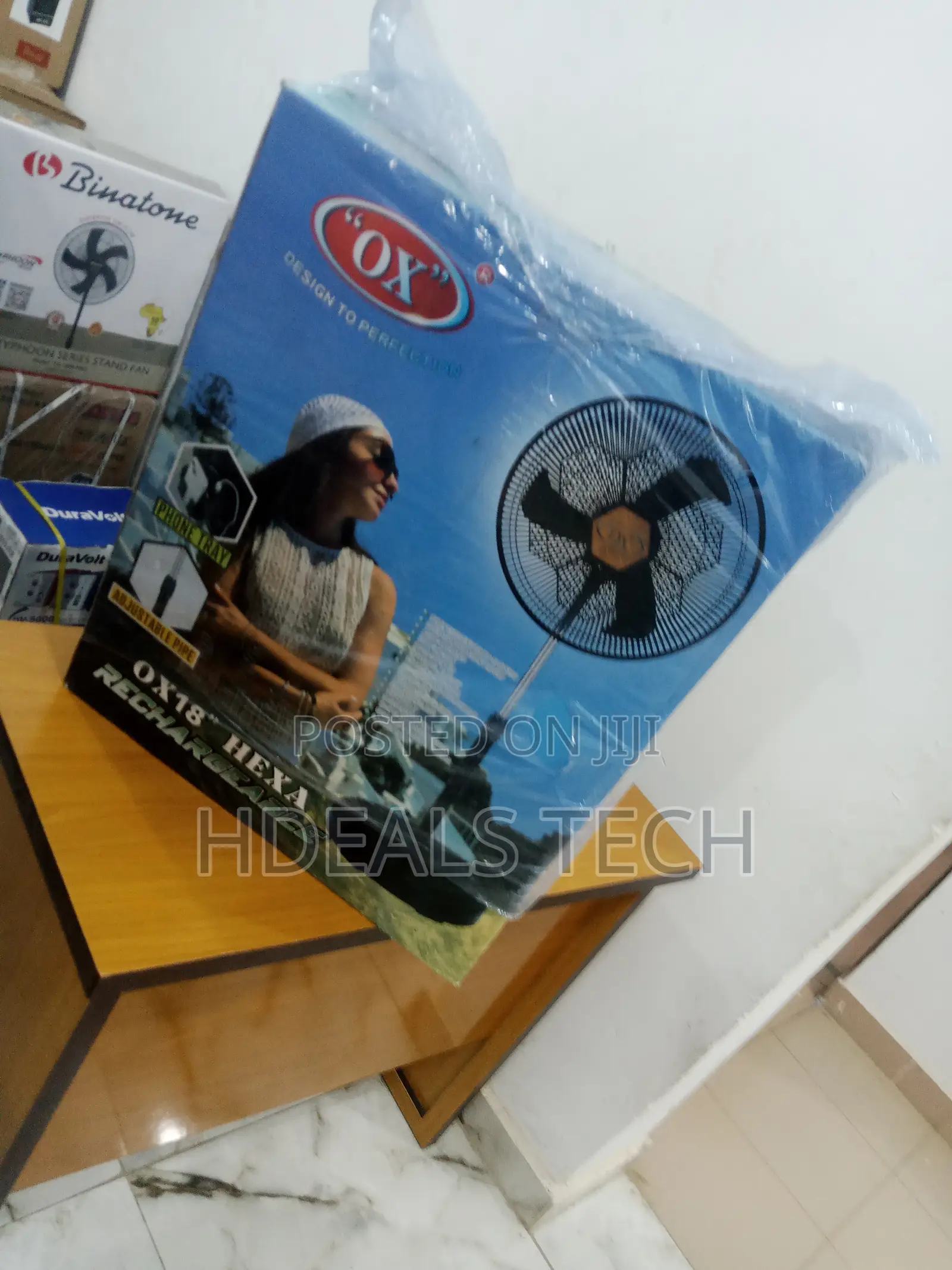 OX Hexa Standing Fan | 18 Inches Rechargeable