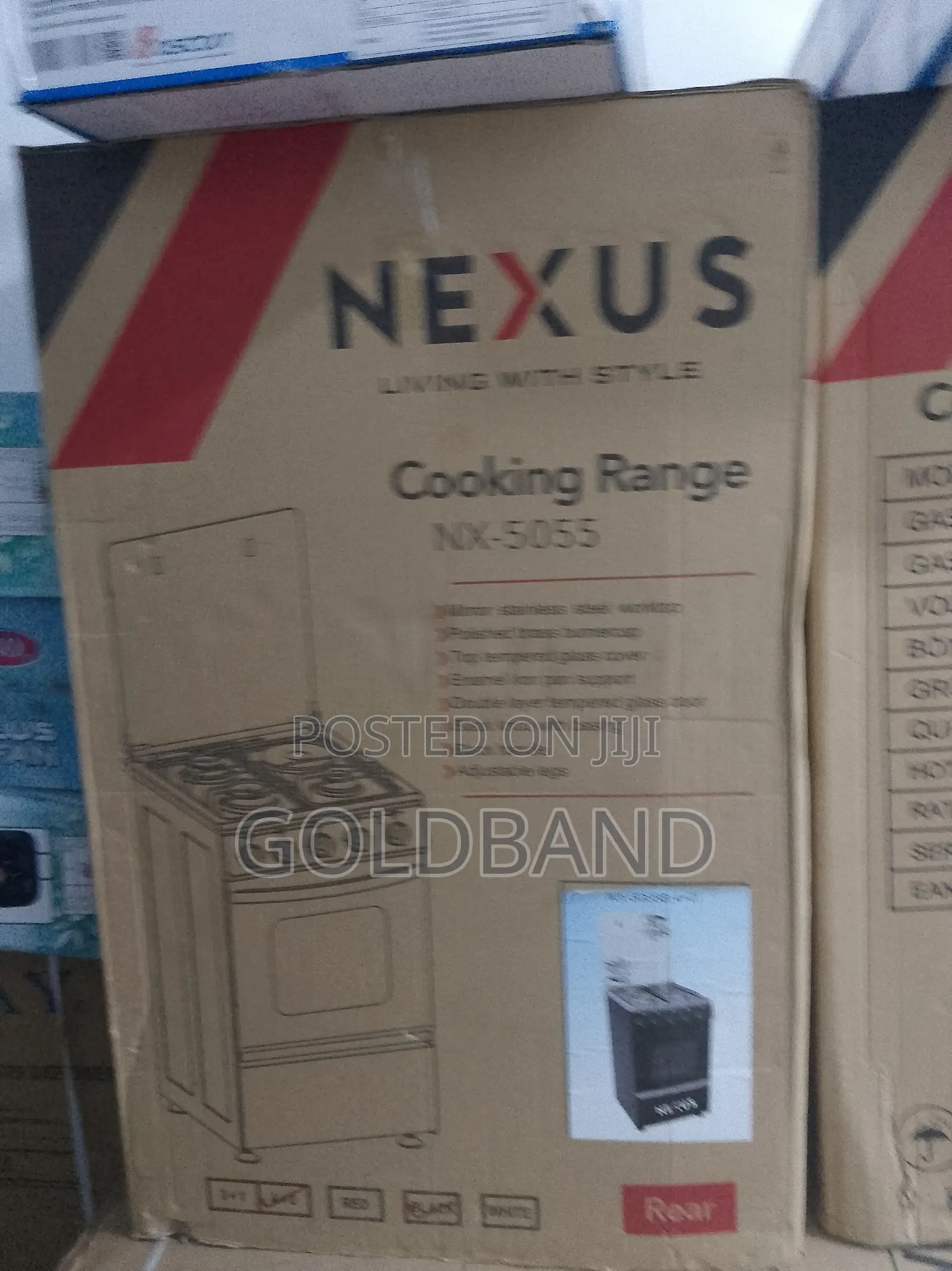 Fast Cooking Nexus 4 Burners + Oven Gas Cooker "Nx 5055""