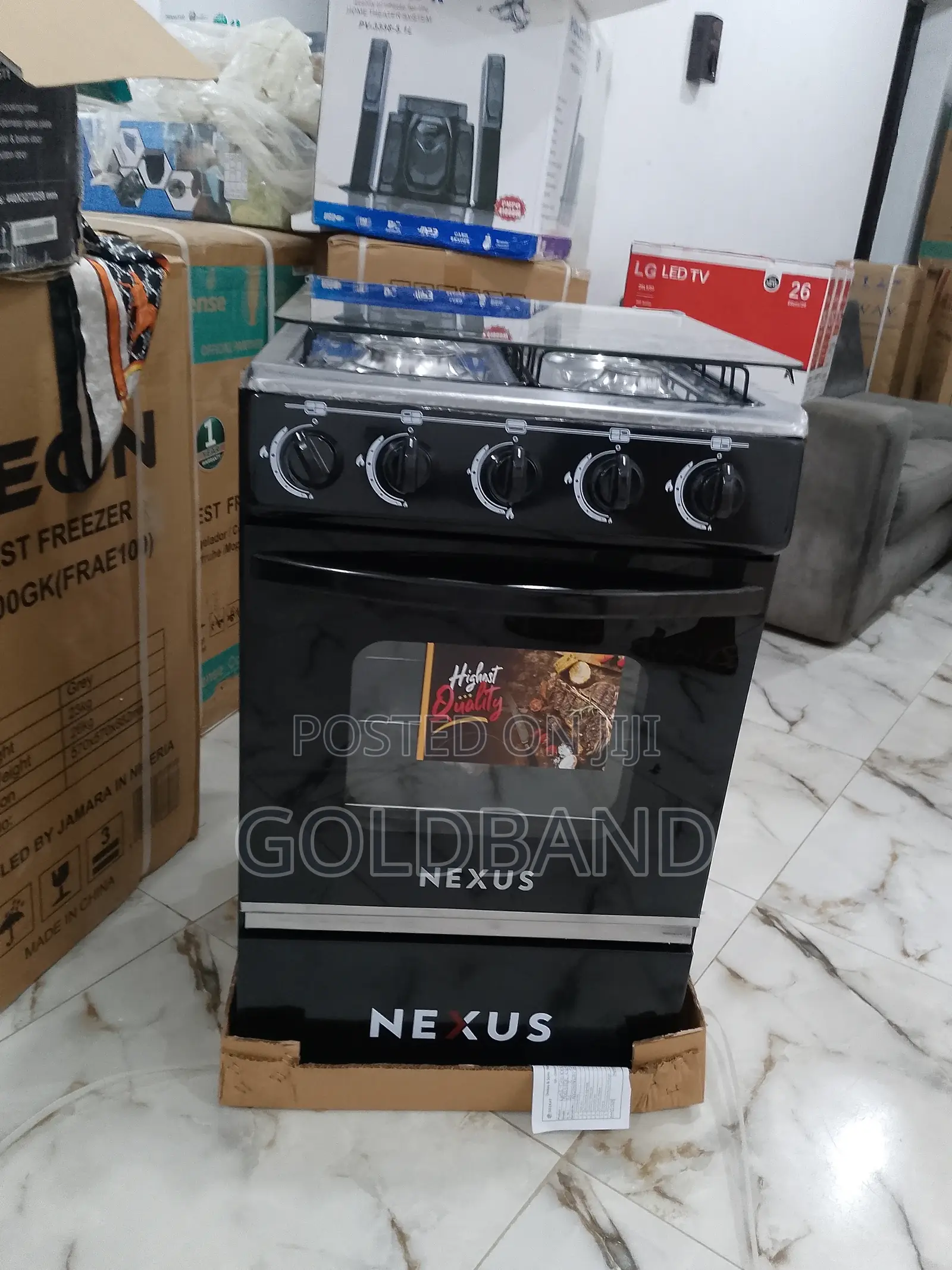 Fast Cooking Nexus 4 Burners + Oven Gas Cooker "Nx 5055""