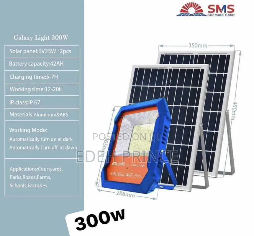 300watts Solar Flood Street Light
