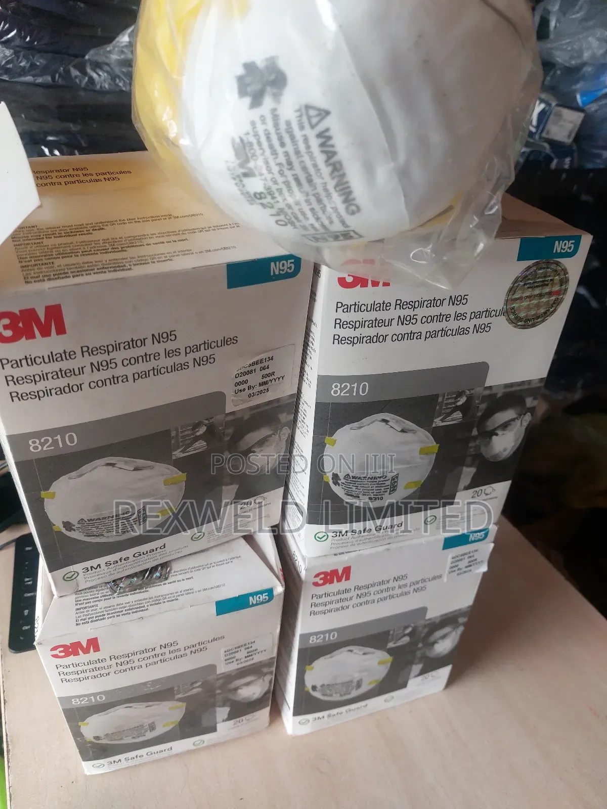 3M 8210 N95 Safety Nose Mask