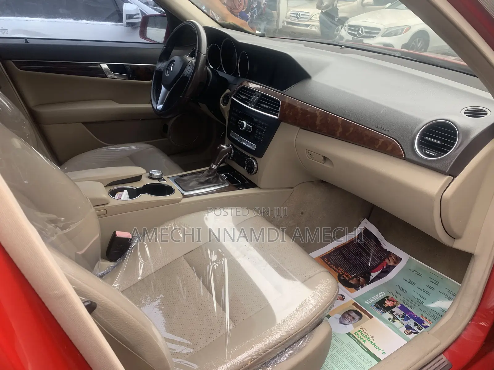 Mercedes-Benz C250 2013 Red