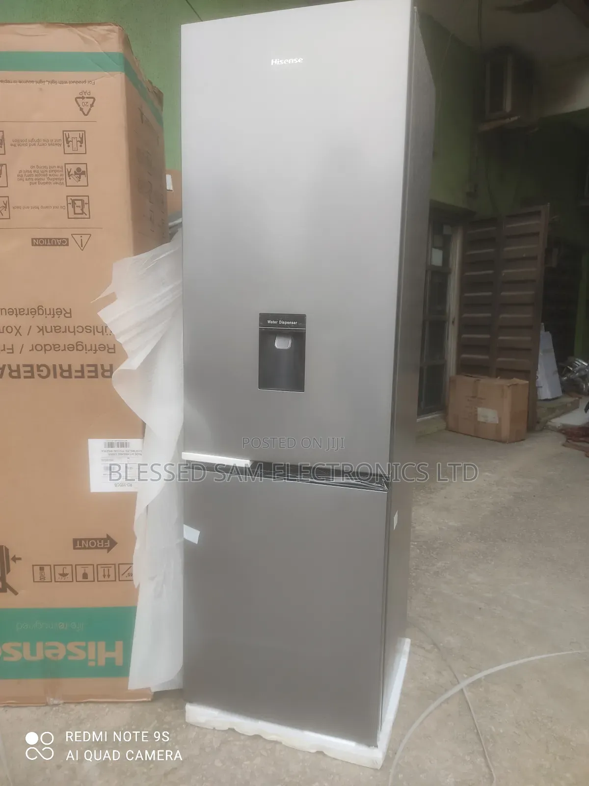 Original>Hisense Fridge 264l Double Door With Dispenser 1pis