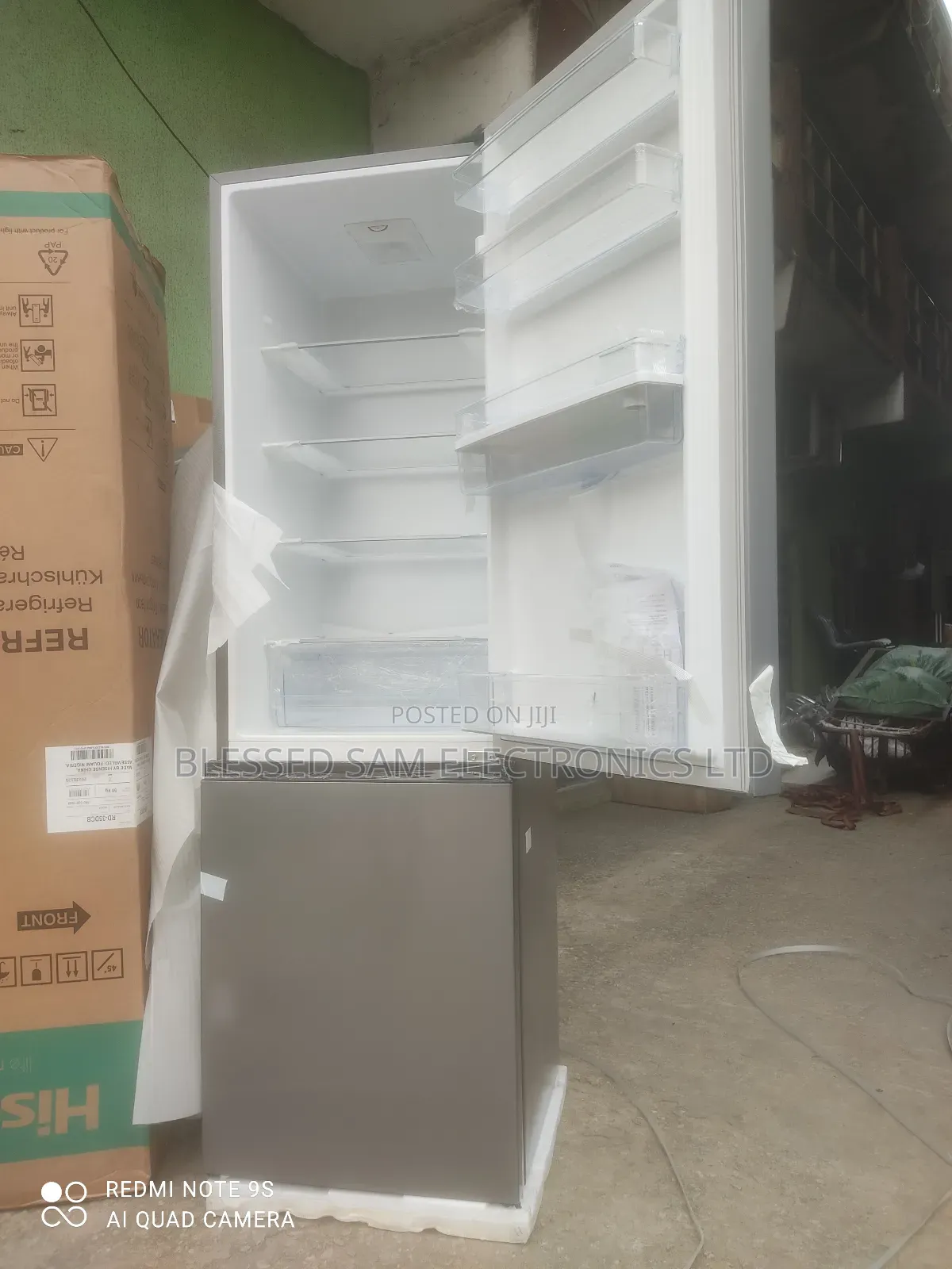 Original>Hisense Fridge 264l Double Door With Dispenser 1pis