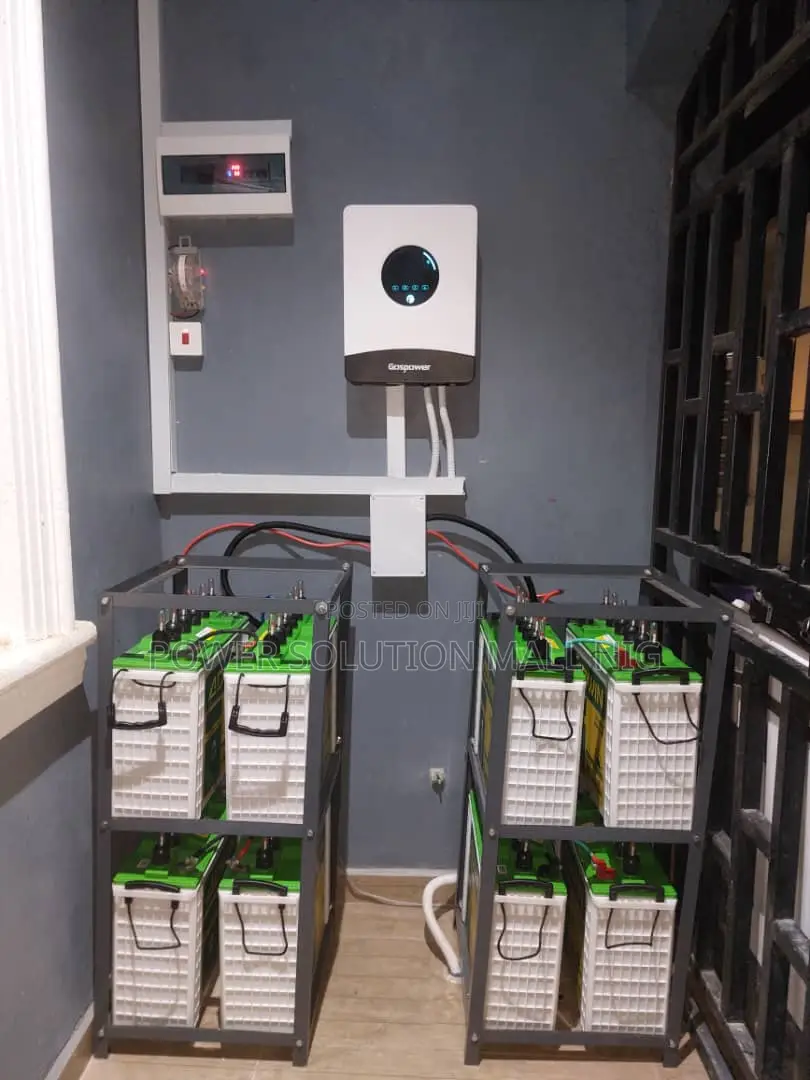 8batteries With 48v Inverter Solar Installation