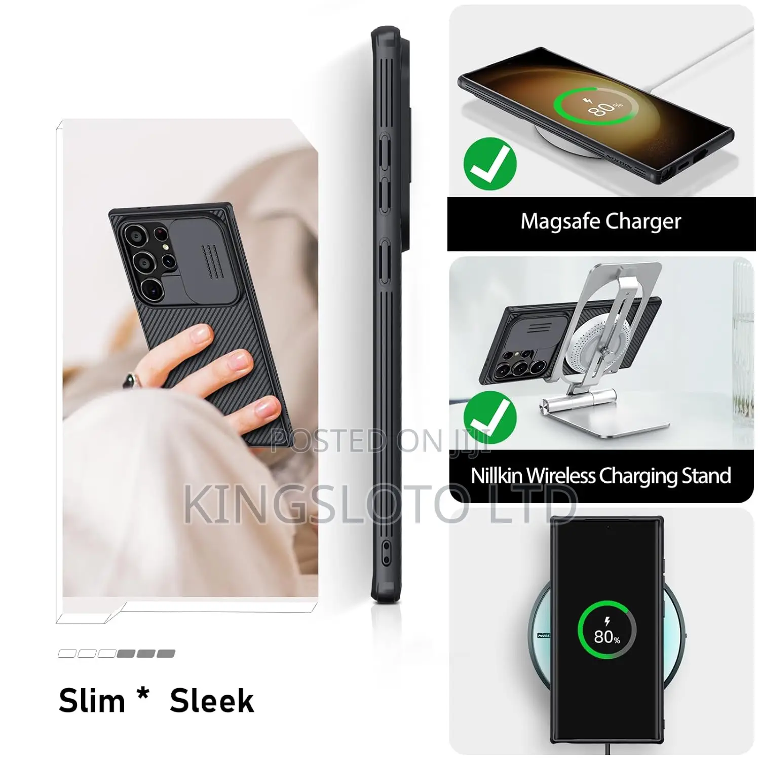Nillkin Galaxy S24 Ultra Case, Camshield