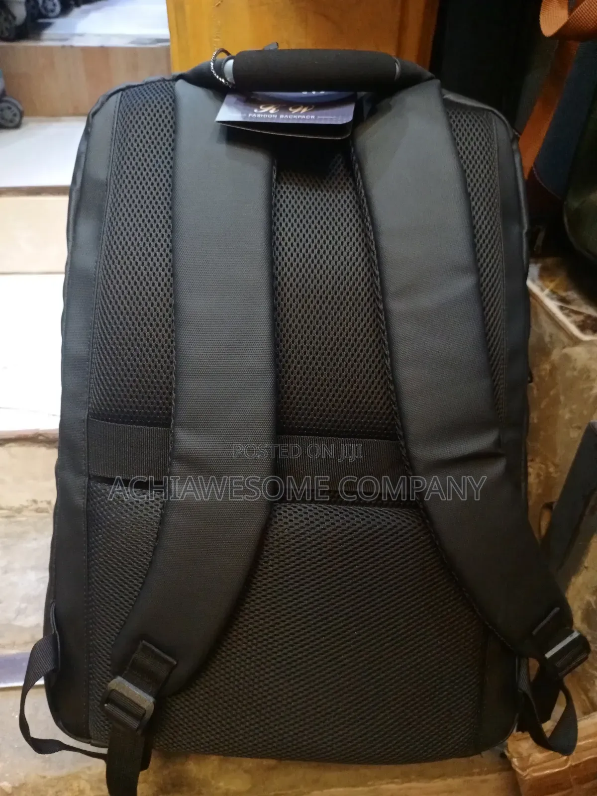 Genuine Leather Backpack With Lock and USB Port
