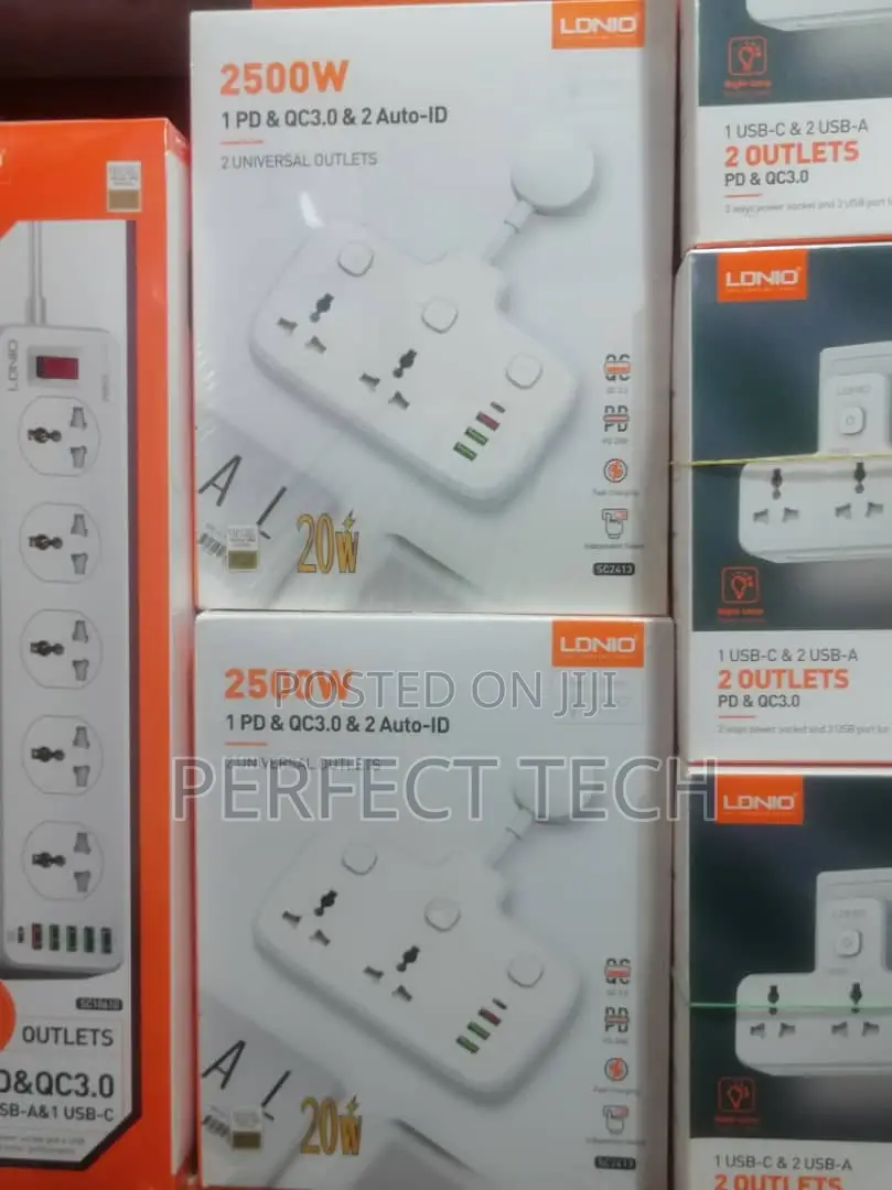 2 Ac Outlets Portable Electrical Extension Socket
