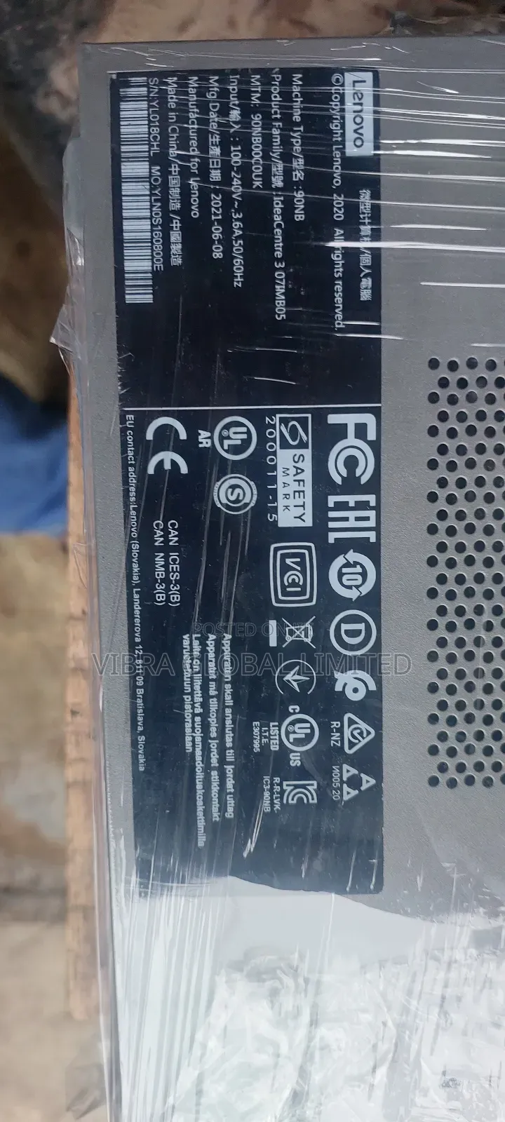 Desktop Computer Lenovo Ideacentre 310S 4GB Intel Core I3 SSD 256GB