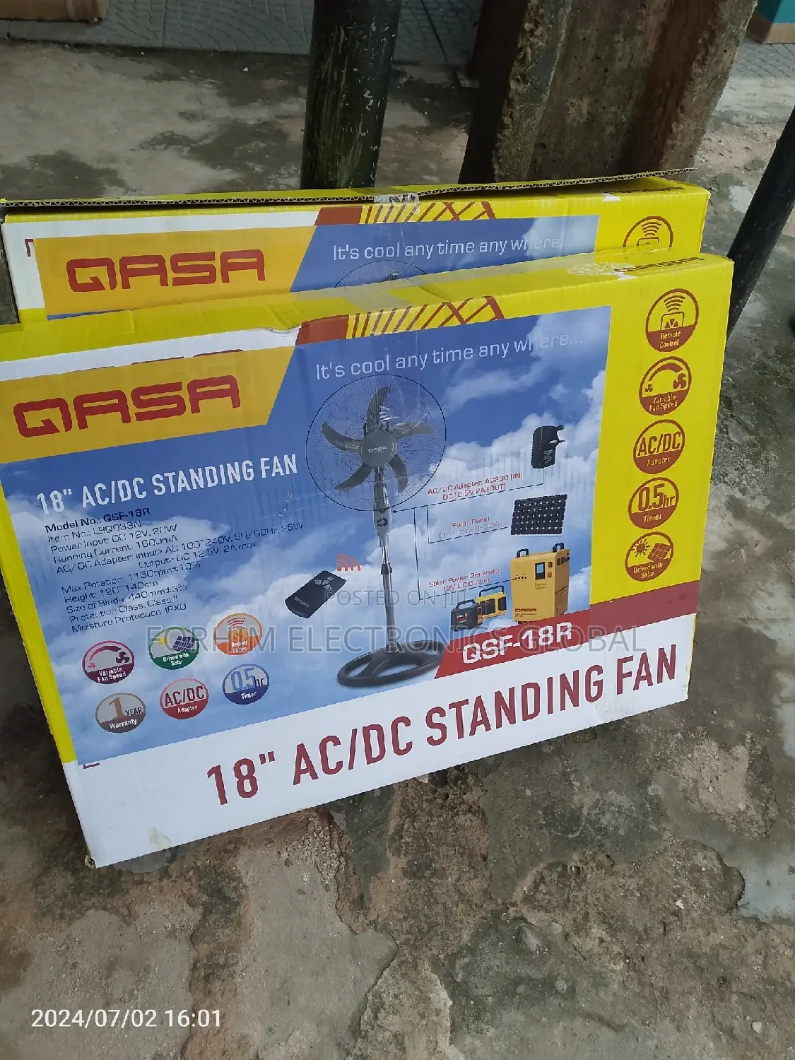 Qasa Solar Fan