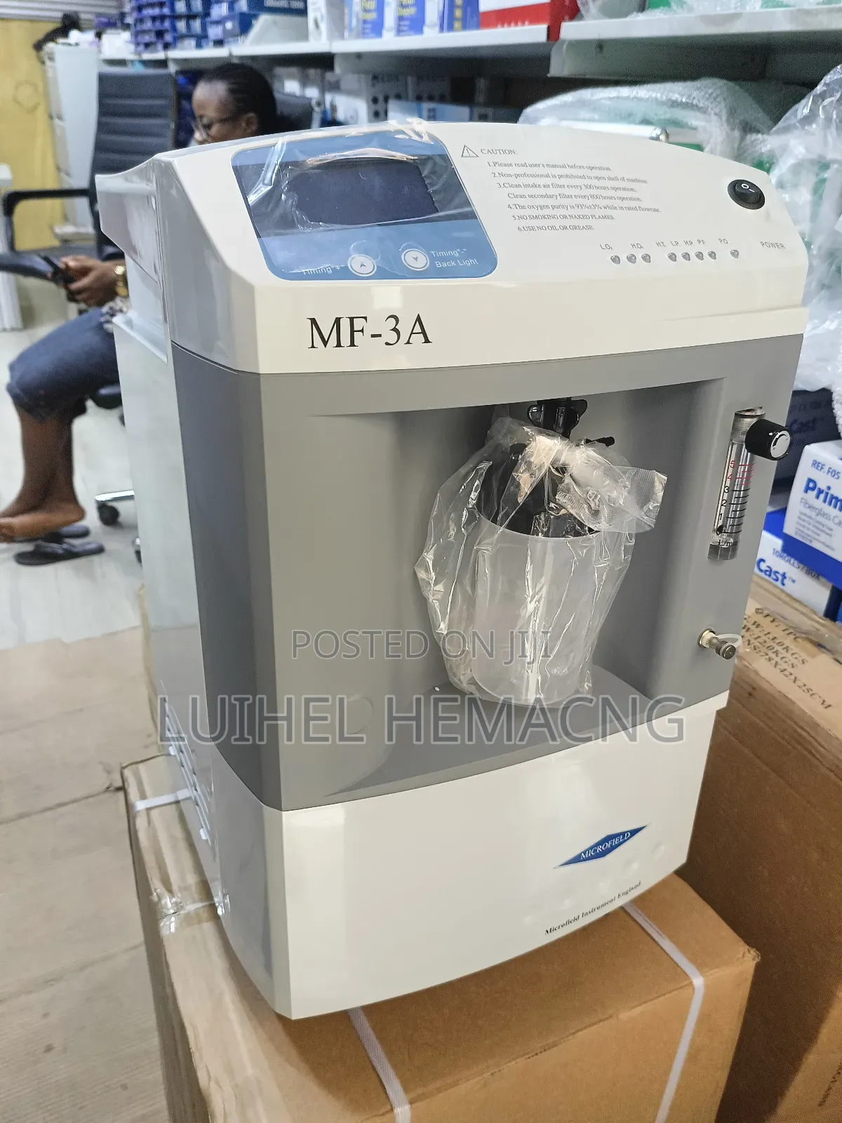 Oxygen Concentrator Single Bottle 3l